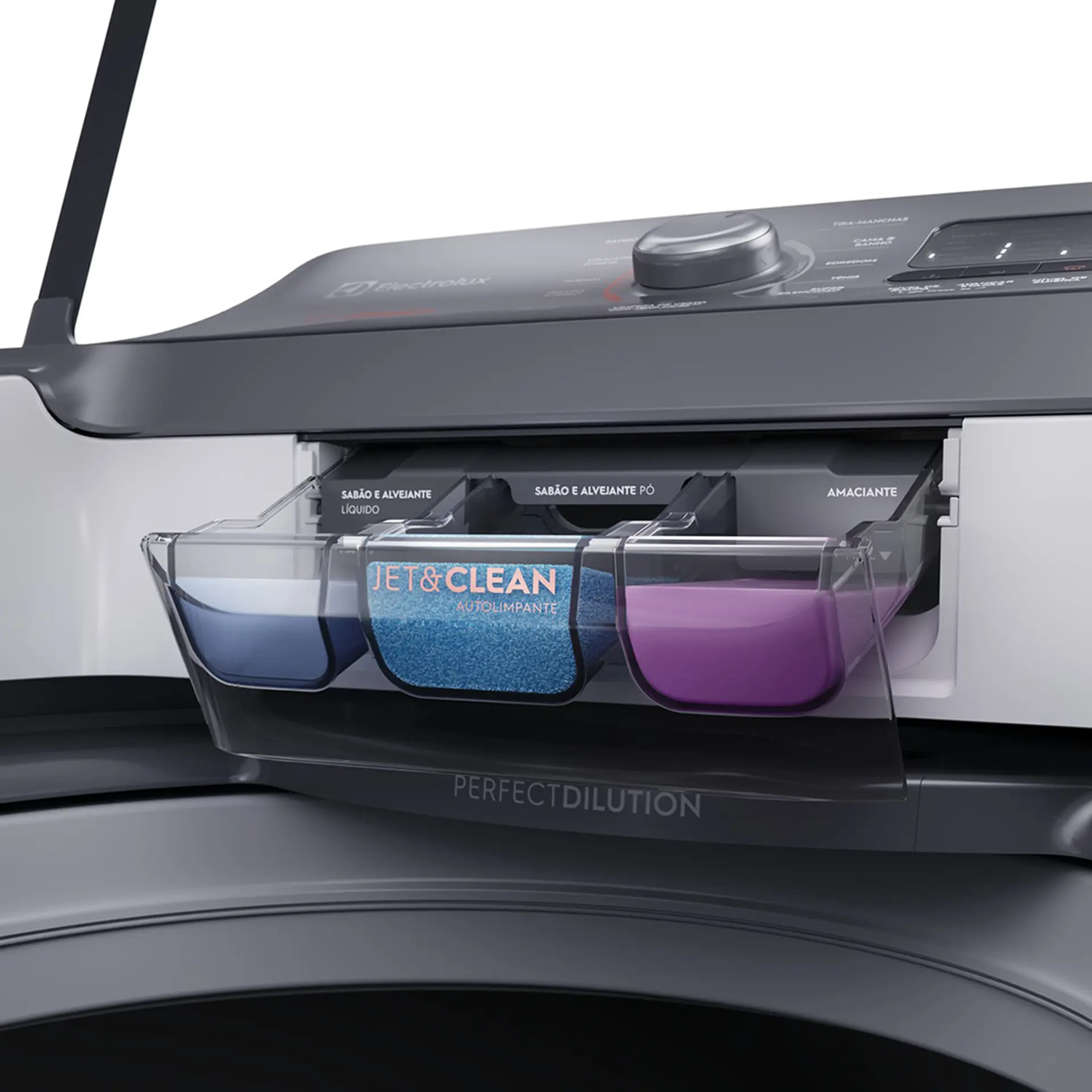 Máquina de Lavar Electrolux Premium Care com Cesto Inox 15kg 11 Programas LEC15 - Branco - 110 Volts