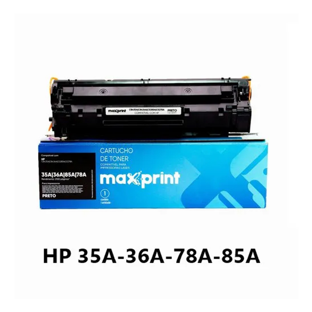 Toner HP Preto Maxprint 35, 36 CB-435, 436, 285, 278A
