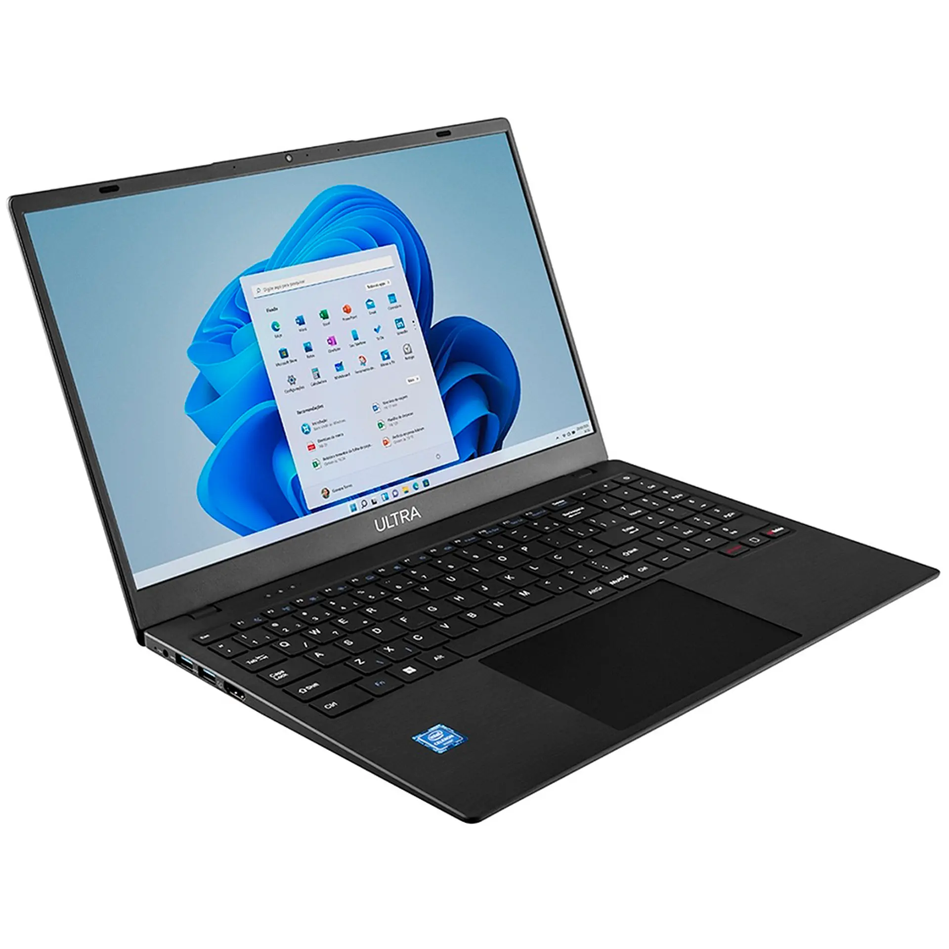 Notebook Ultra Intel Celeron W11 4GB 128GB SSD 15.6" UB261 - Cinza - Bivolt