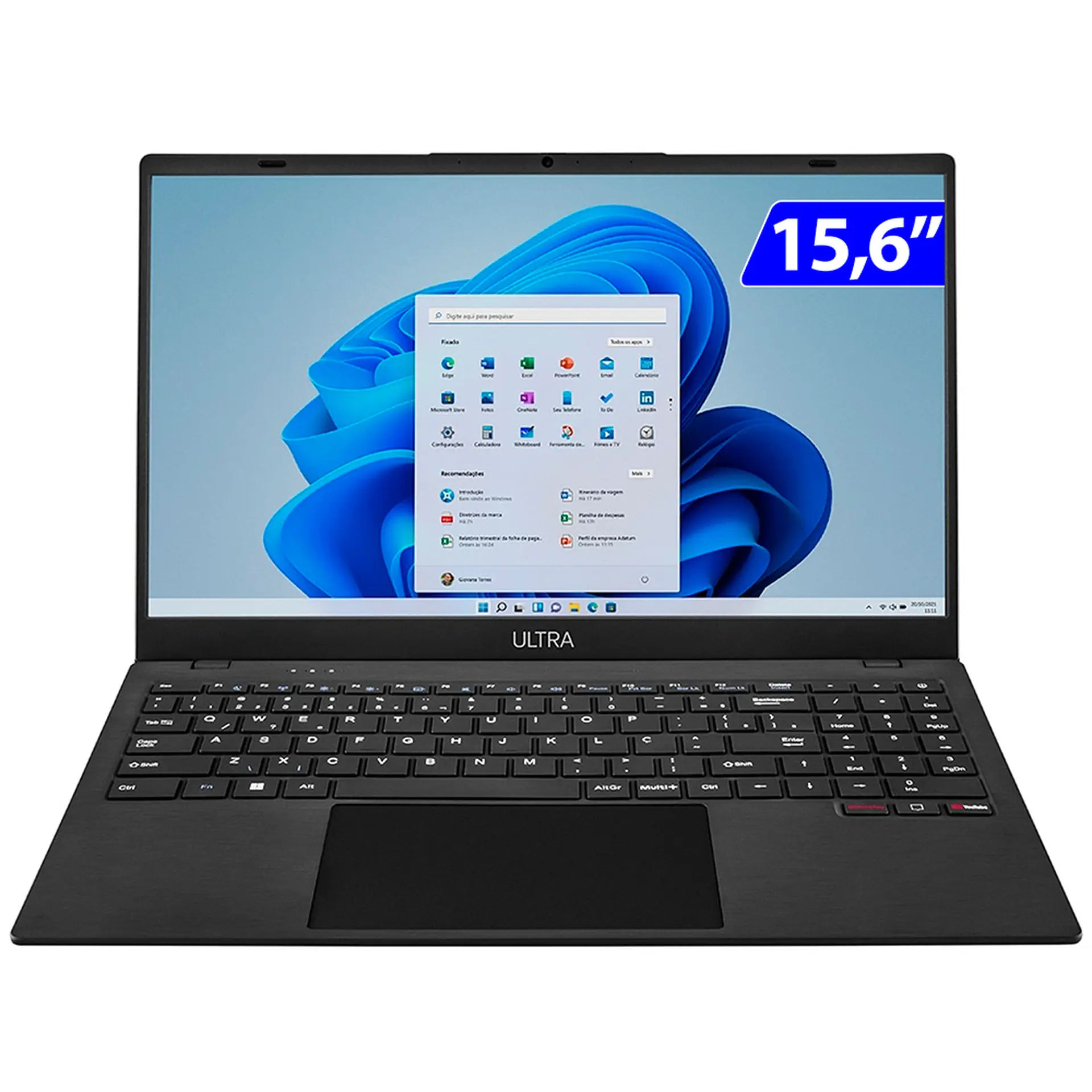 Notebook Ultra Intel Celeron W11 4GB 128GB SSD 15.6" UB261 - Cinza - Bivolt