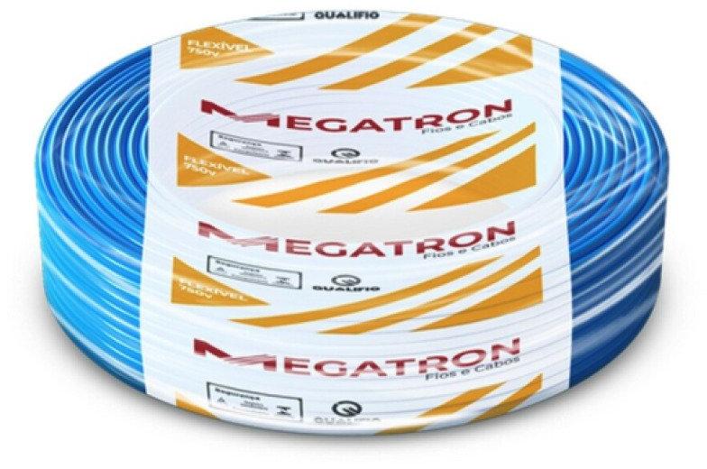 Cabo de Energia Flexível 750V 2,5mm Azul Megatron 7562 Rolo 100m