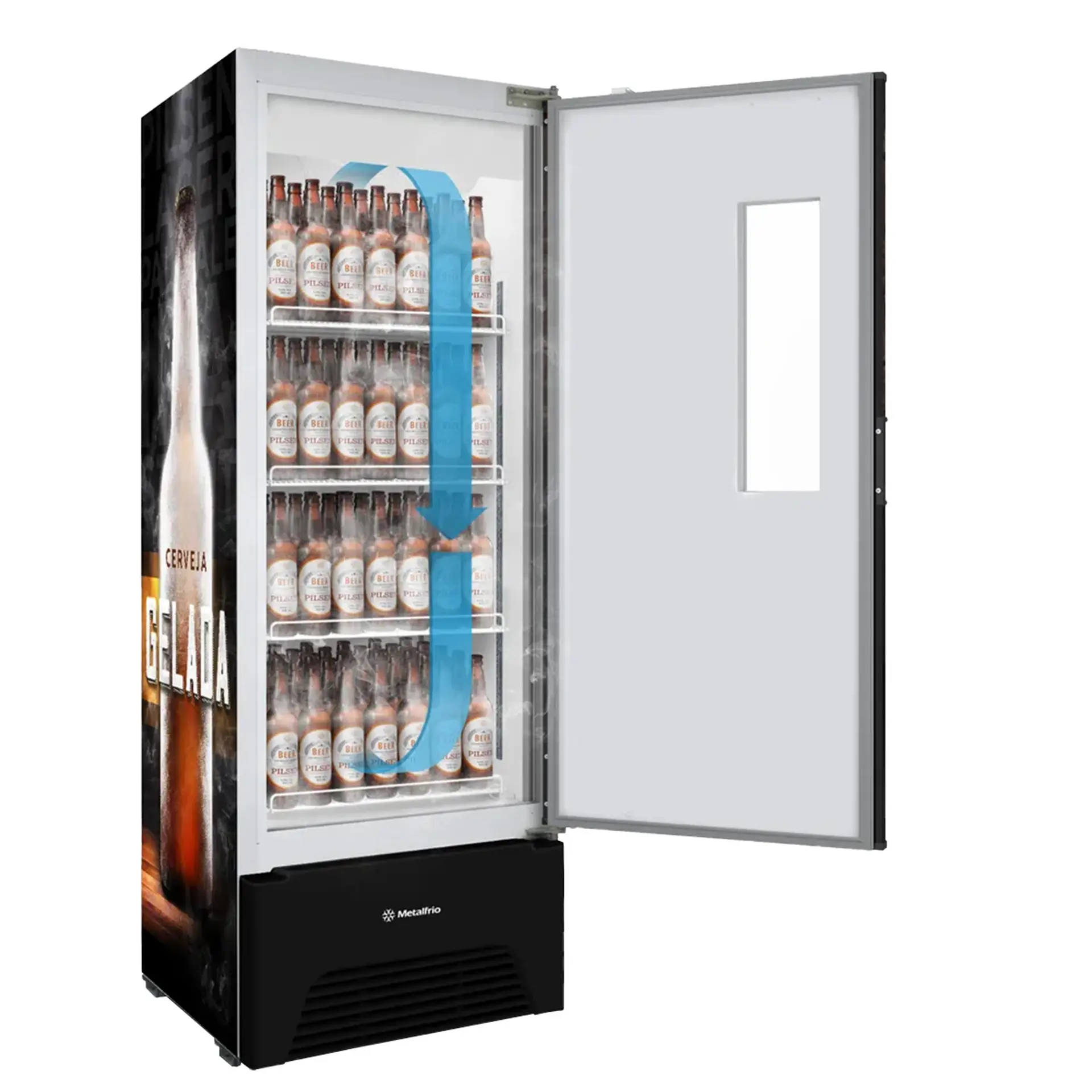 Cervejeira Metalfrio 574L Frost Free VN50AF - Preto - 220 Volts