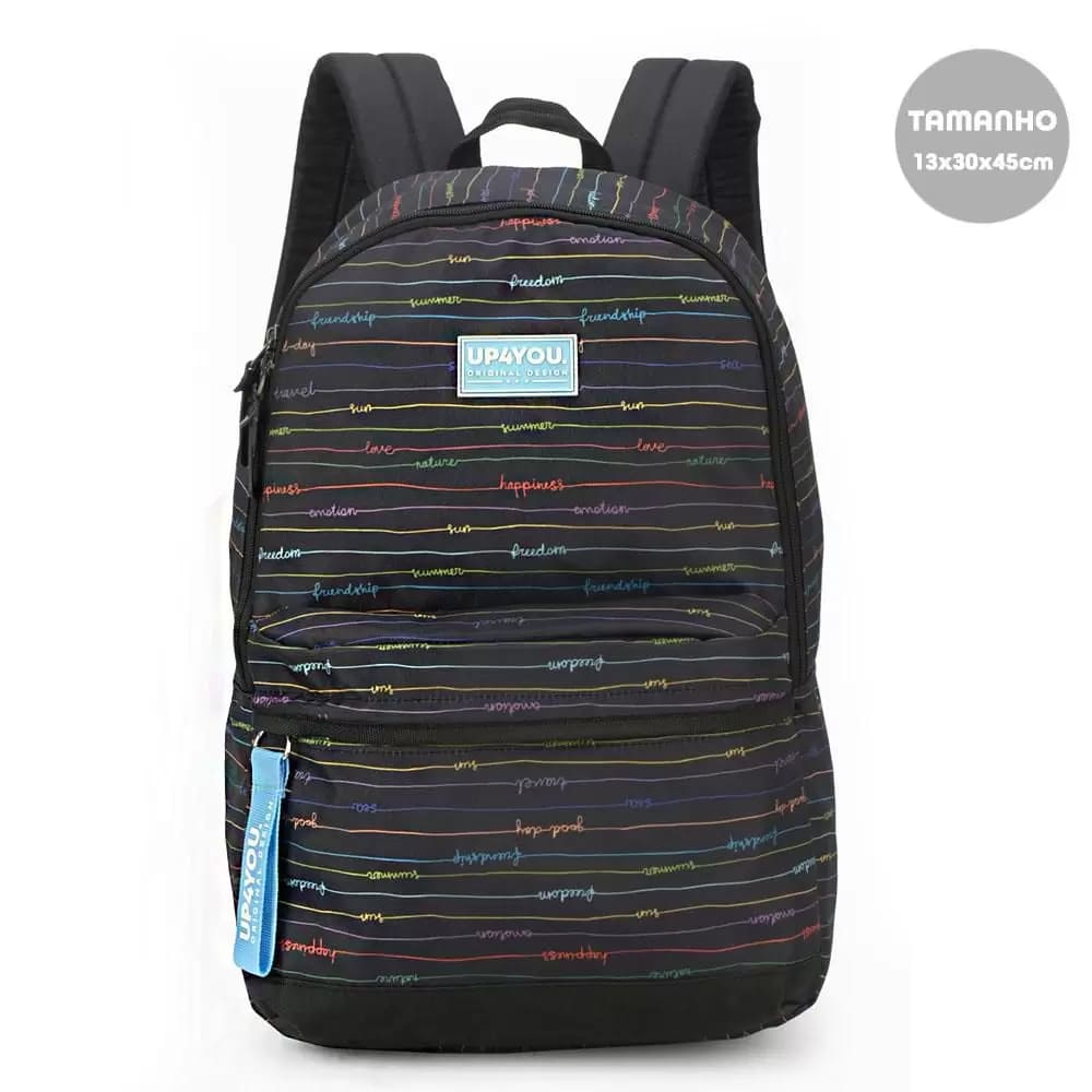 Mochila Costa Luxcel Up4you Listrada Grande com Detalhes