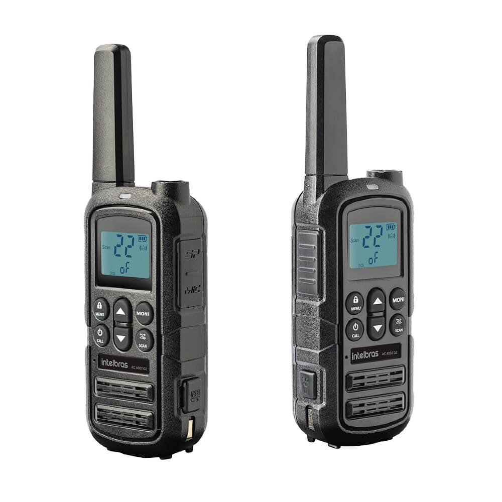 Rádio Comunicador RC 4002 (Par) G2 Intelbras