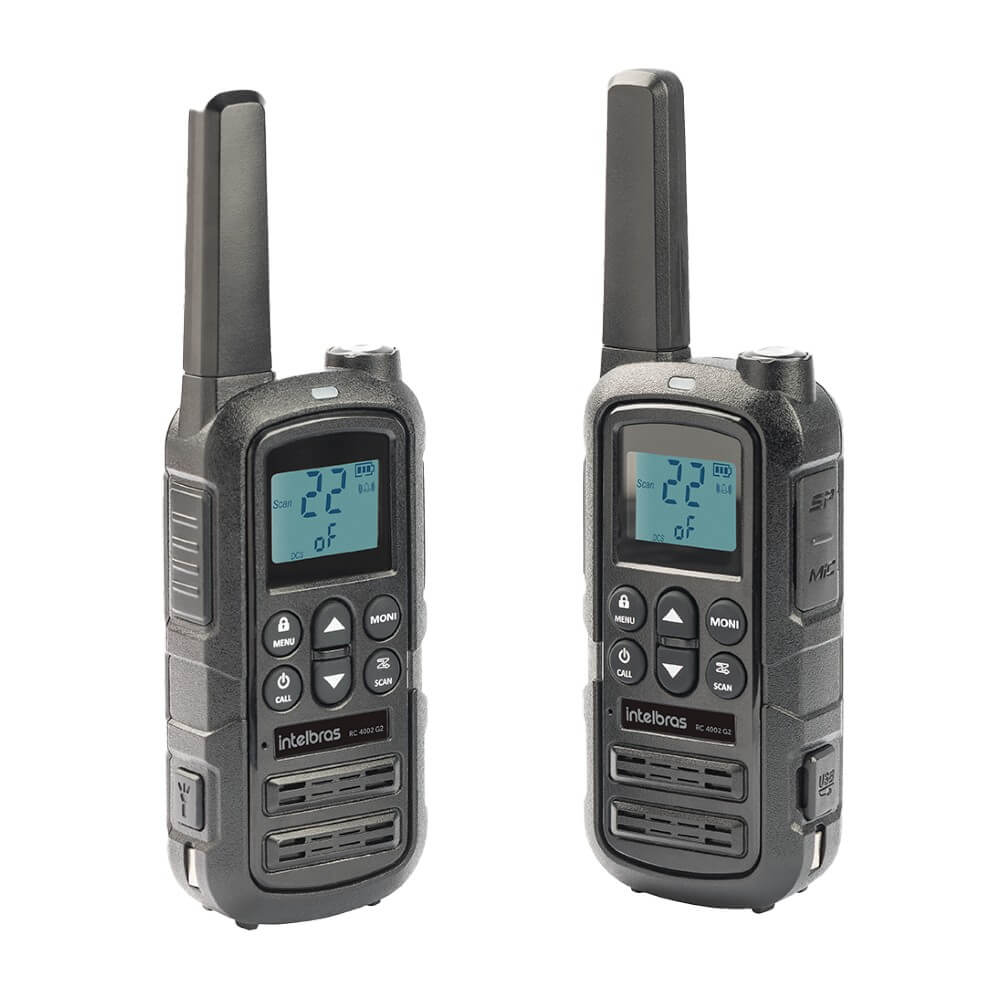 Rádio Comunicador RC 4002 (Par) G2 Intelbras