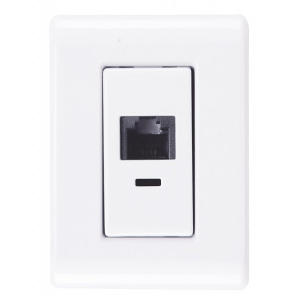 Caixa Sobrepor 1 Keystone RJ45 Cat.6 Tramontina LizFlex - 57304/017 - Vendido 1 Caixa Sobrepor com Keystone
