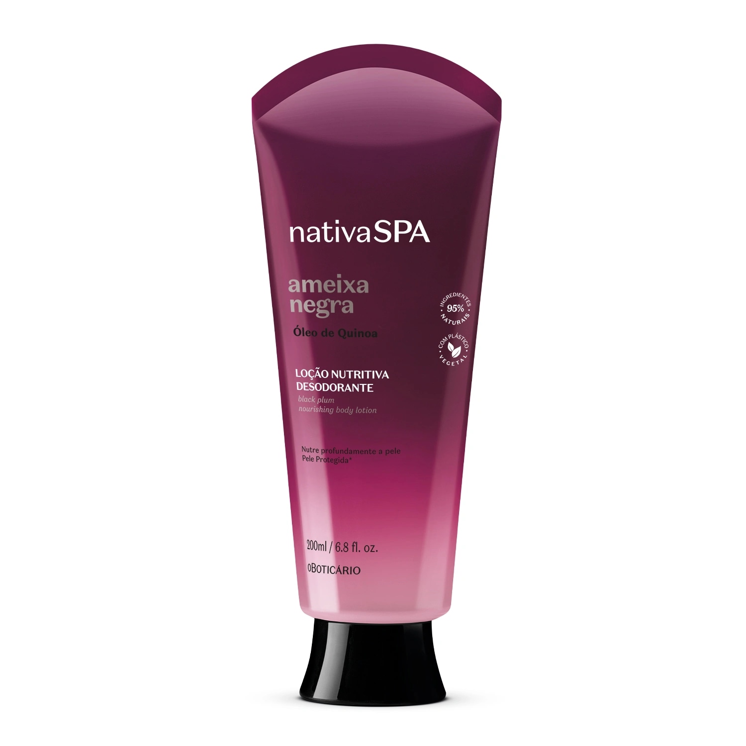Combo Nativa Spa Ameixa Negra: Loção Corporal 200ml +Óleo Corporal 200ml