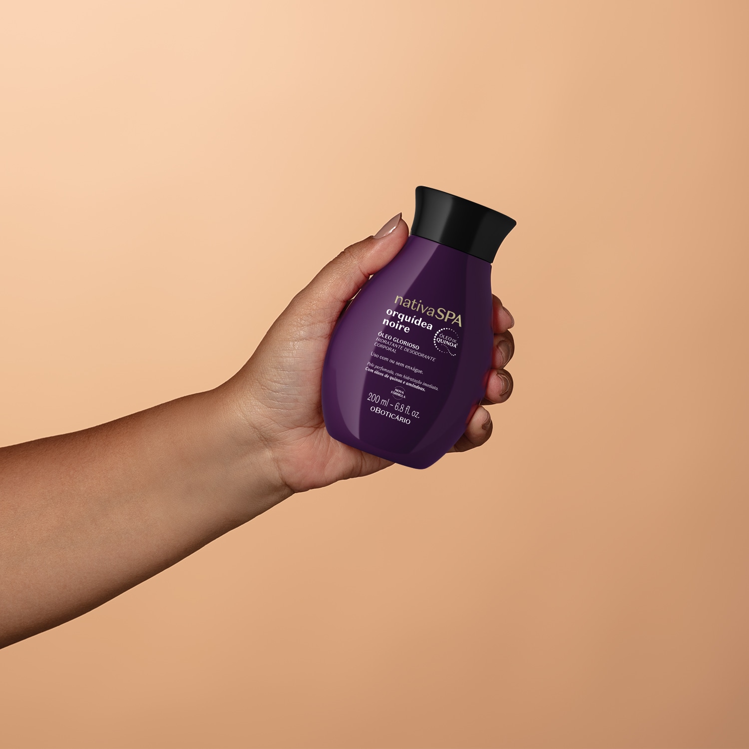 Óleo Glorioso Hidratante Desodorante Corporal Nativa Spa Orquídea Noire 200ml