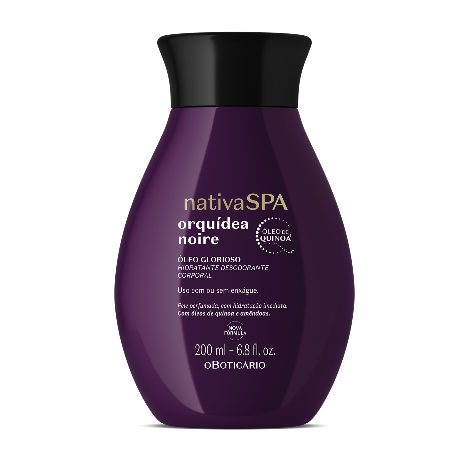 Óleo Glorioso Hidratante Desodorante Corporal Nativa Spa Orquídea Noire 200ml