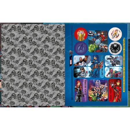Caderno Caligrafia Tilibra Avengers Capa Dura Costurado Médio 40 Folhas com Pauta