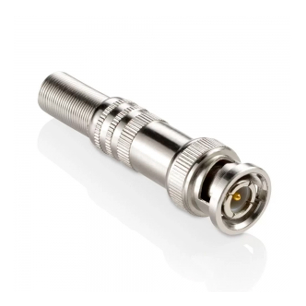 Conector BNC RG59 6mm FC Fontes Parafusável com Mola - FCBNC02 / FCBNCPRN