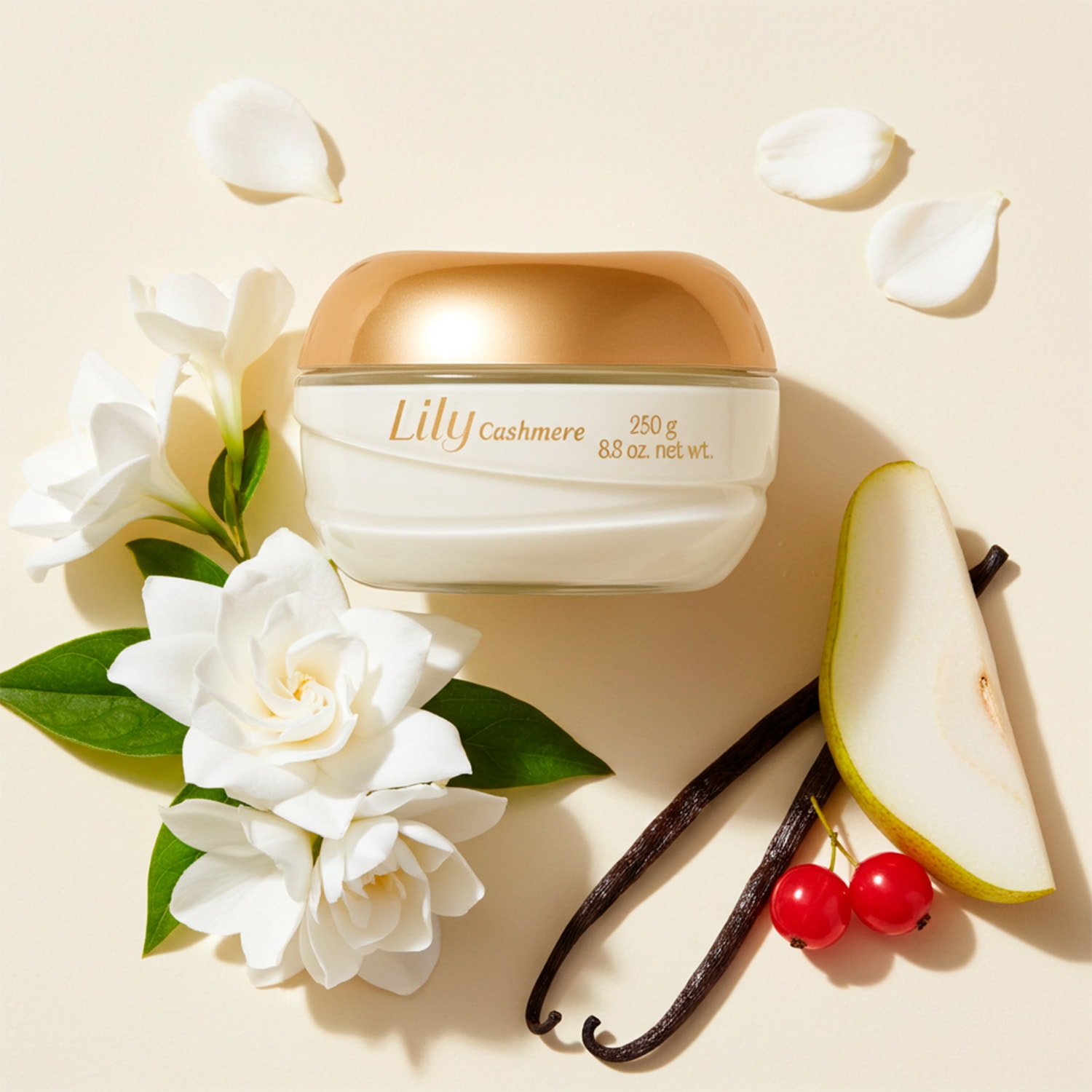 Creme Acetinado Hidratante Desodorante Corporal Lily Cashmere 250g