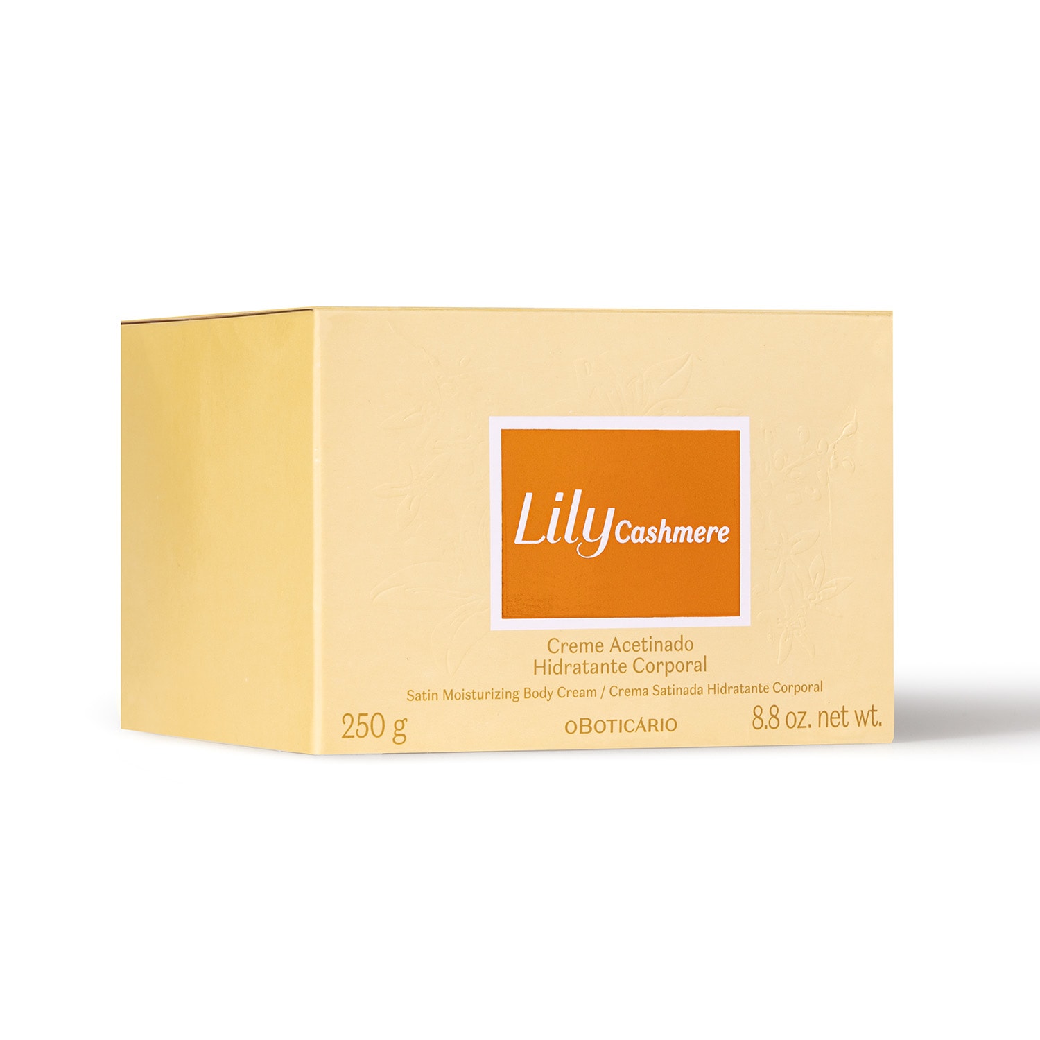 Creme Acetinado Hidratante Desodorante Corporal Lily Cashmere 250g