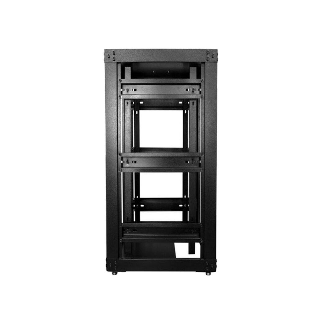 Rack para Servidor Piso 28U 570mm 19POL Preto Porta Acrílico GForce 451 - Desmontado