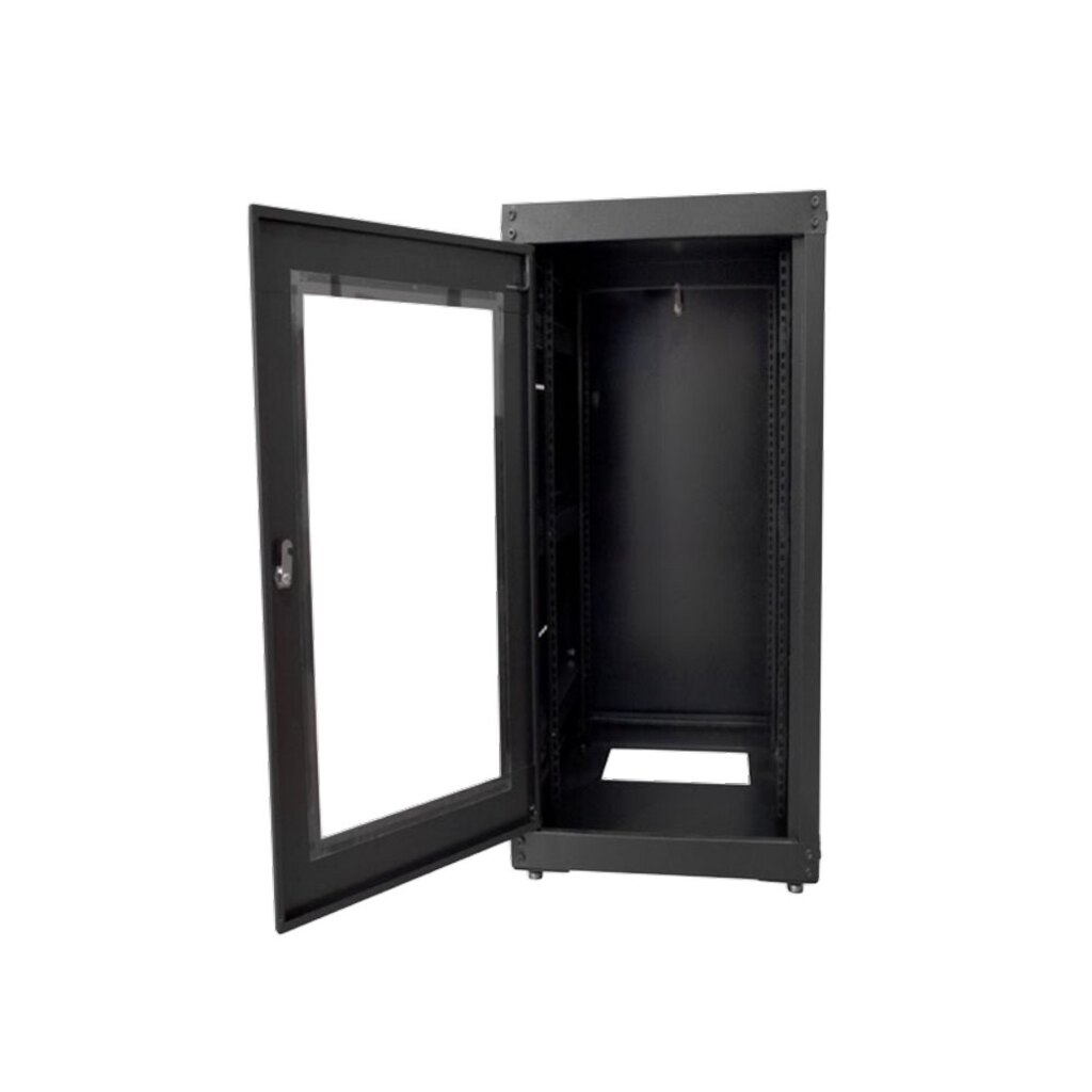 Rack para Servidor Piso 28U 570mm 19POL Preto Porta Acrílico GForce 451 - Desmontado