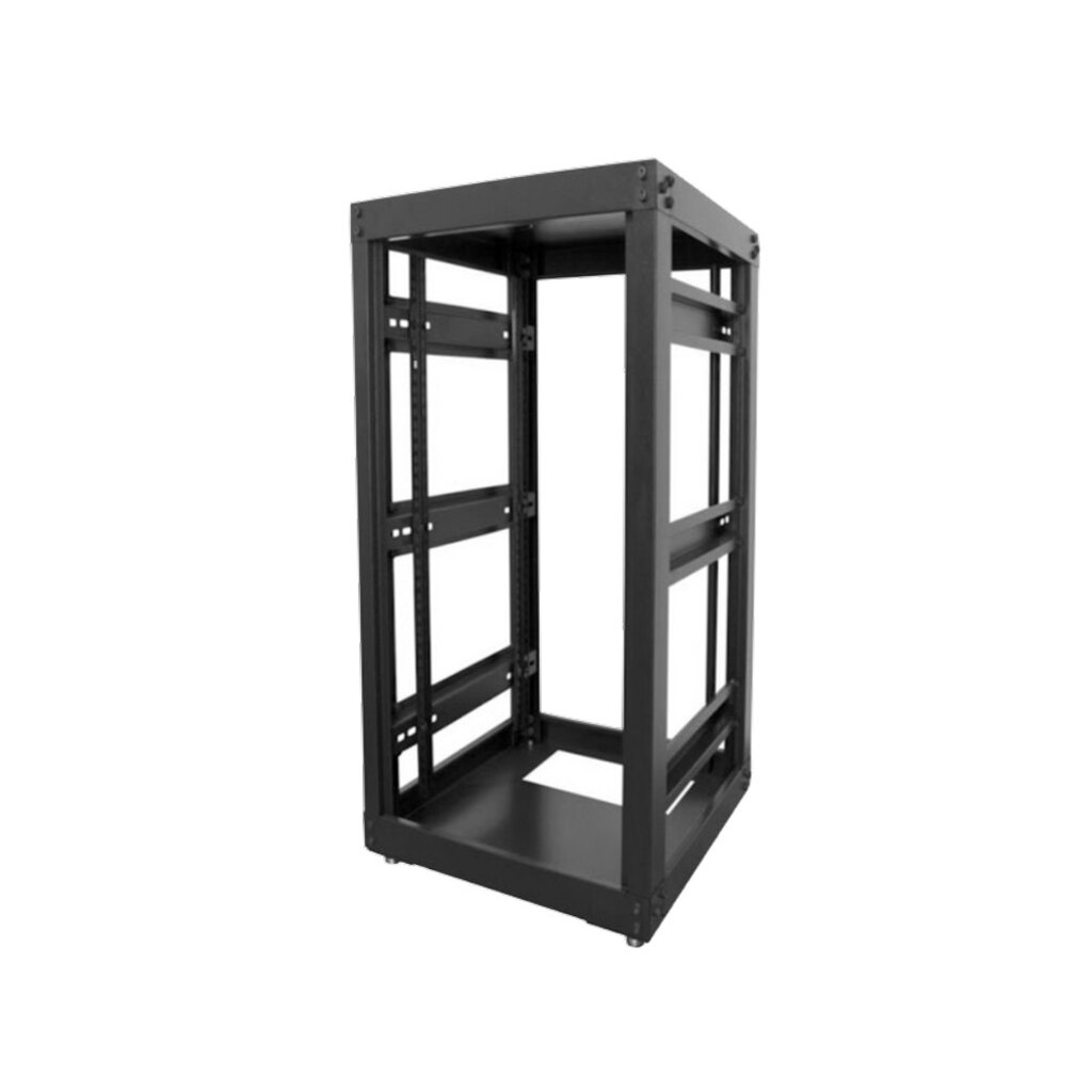 Rack para Servidor Piso 28U 570mm 19POL Preto Porta Acrílico GForce 451 - Desmontado