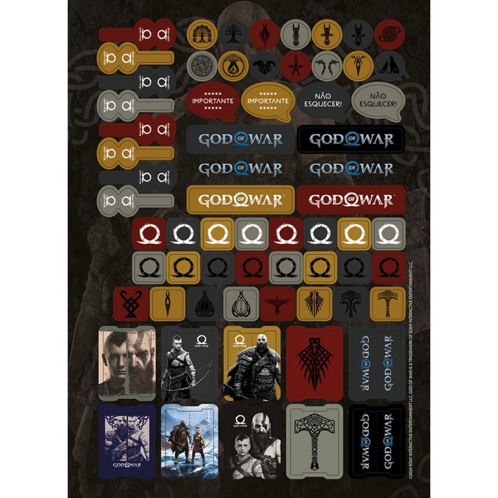 Caderno Universitário Capa Dura Espiral 1 Matéria 80 Fls 200x275 God of War Ragnarok - Unitário - Jandaia - 72976-24