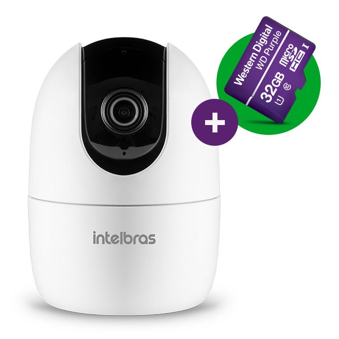 Câmera MIBO IM4 Wi-Fi HD Full HD MicroSD 32GB Intelbras