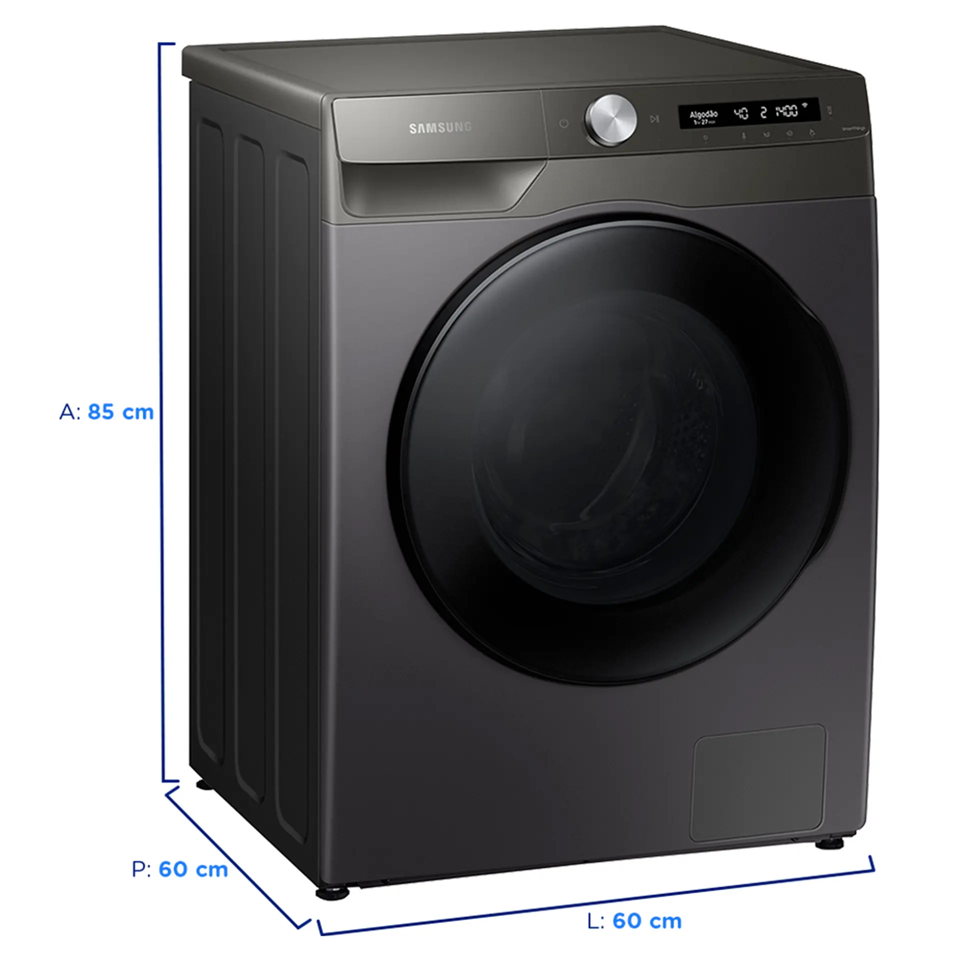 Lava e Seca Samsung Smart WD13T 13kg 3 em 1 WD13T504DBN/AZ - Inox - 110 Volts