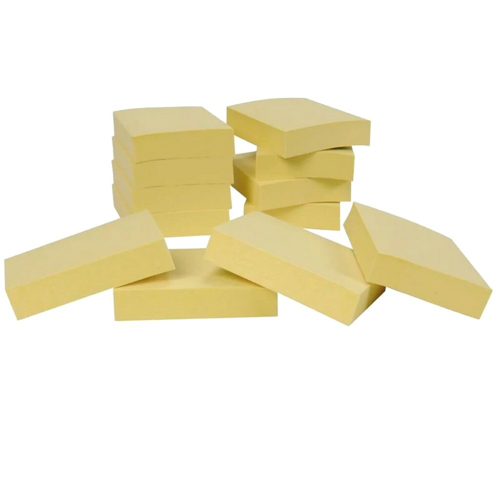 Bloco de Notas Adesivo 38x50mm Caixa com 24 Blocos de 100 Folhas Amarelo - Post-it - 3M - HB004088231