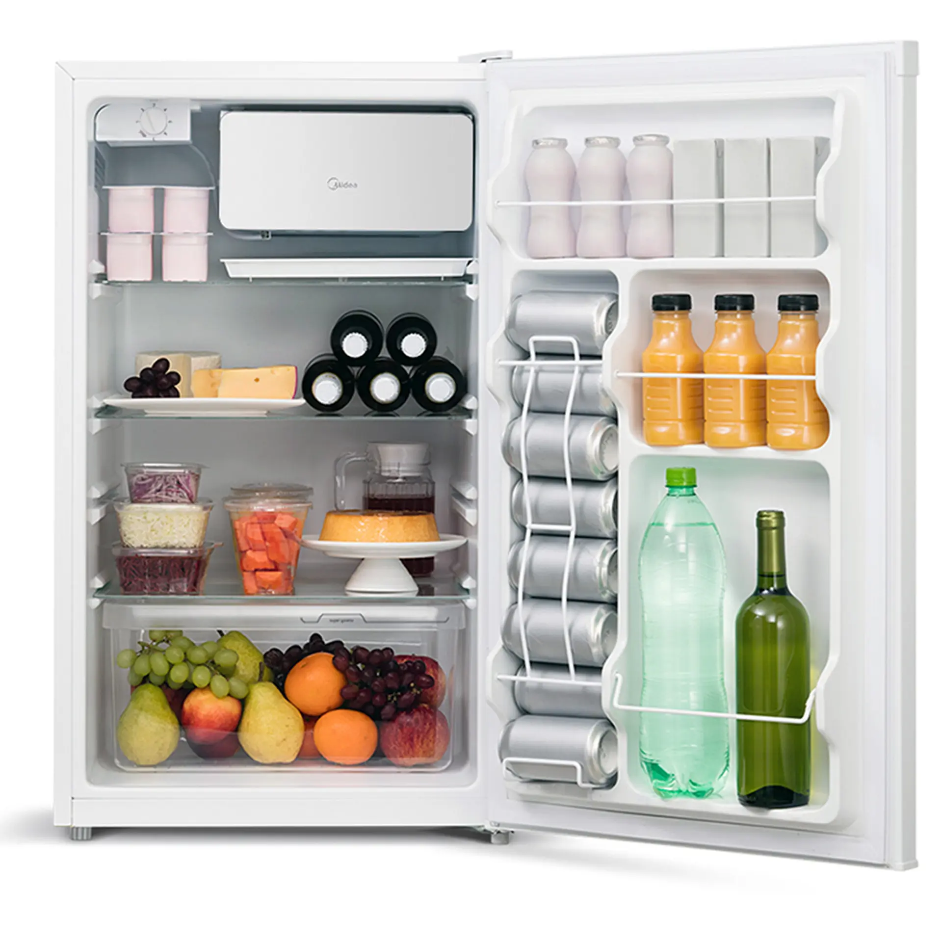 Frigobar Midea 124 Litros 1 Porta MDRD18 - Branco - Bivolt