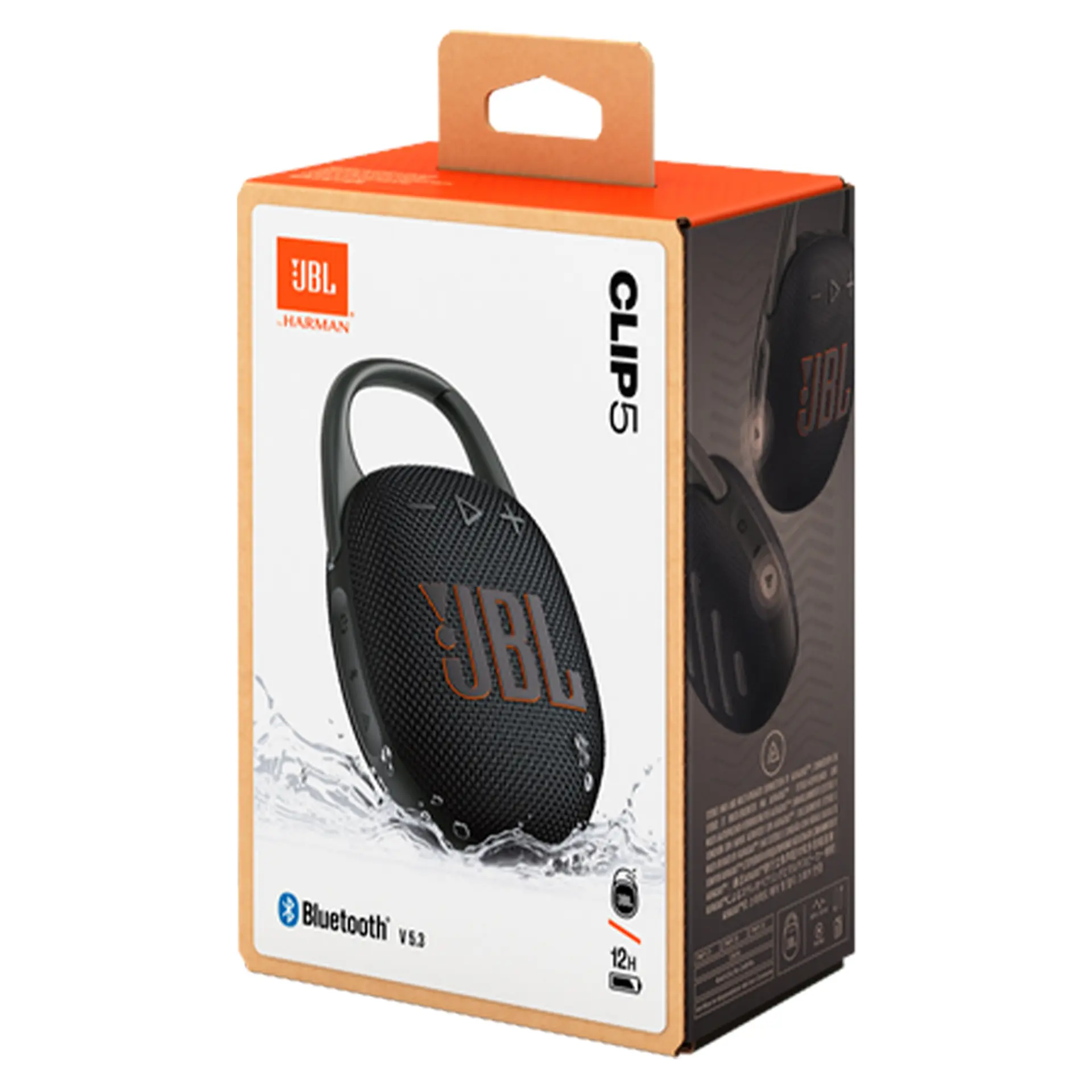 Caixa de Som Portátil JBL Clip5 7W Bluetooth com Bateria Recarregável