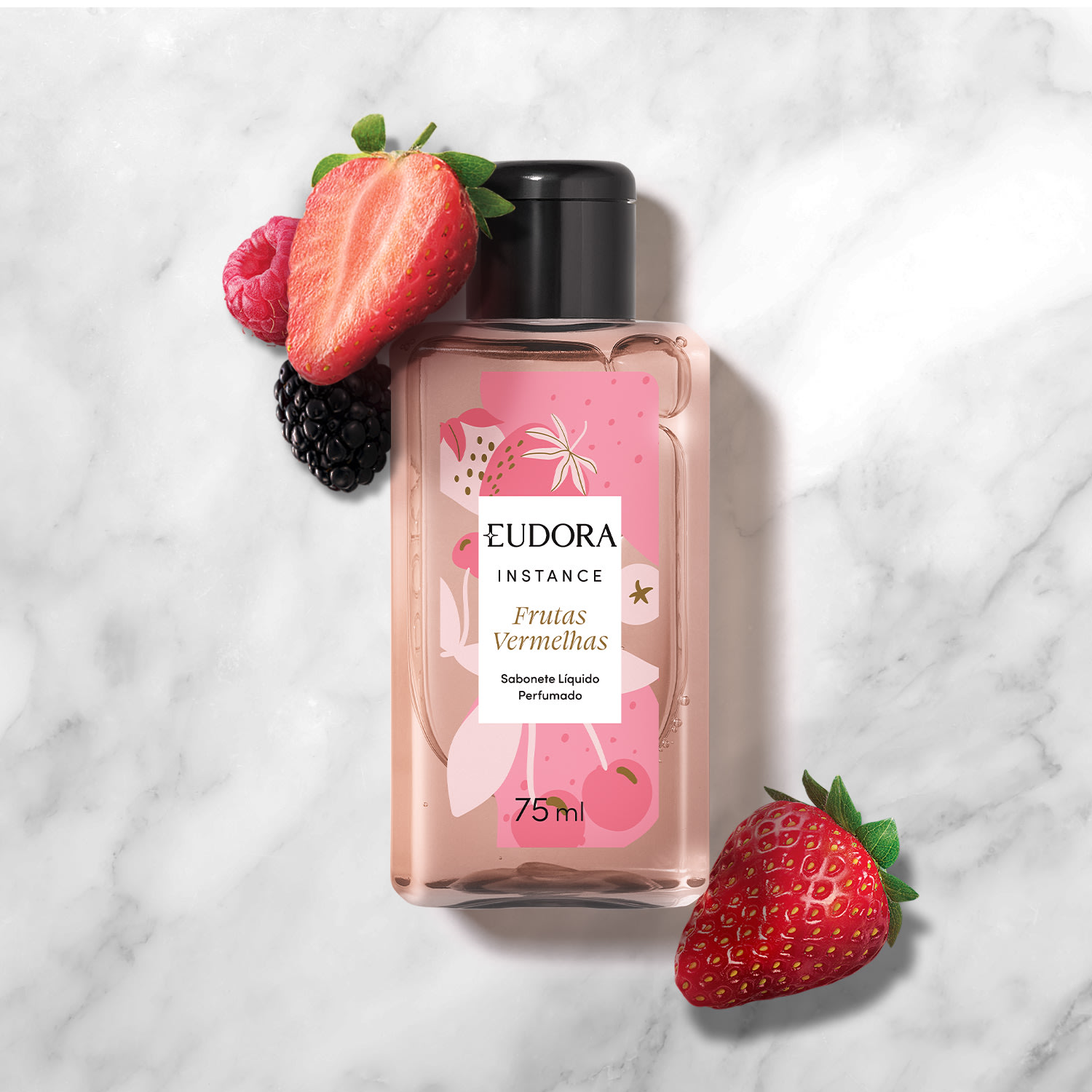 Sabonete Líquido Perfumado Instance Frutas Vermelhas 75ml