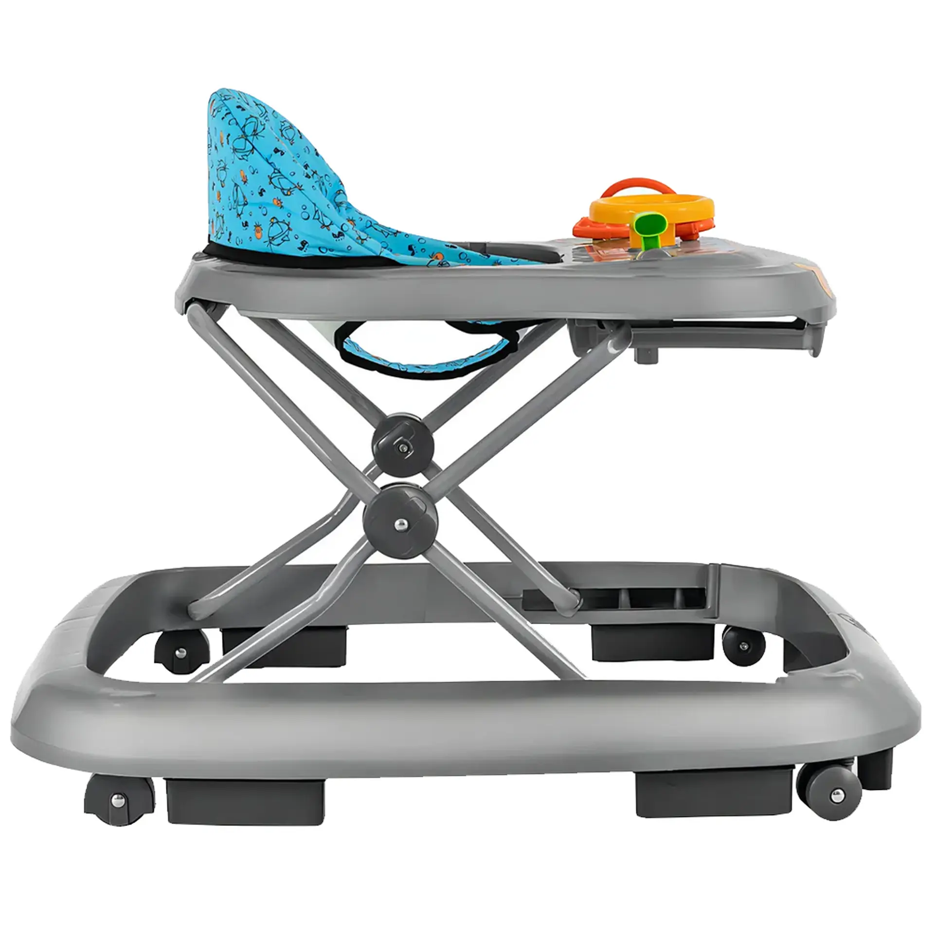 Andador Tutti Baby Acqua Explorador Tecido Removível - Cinza
