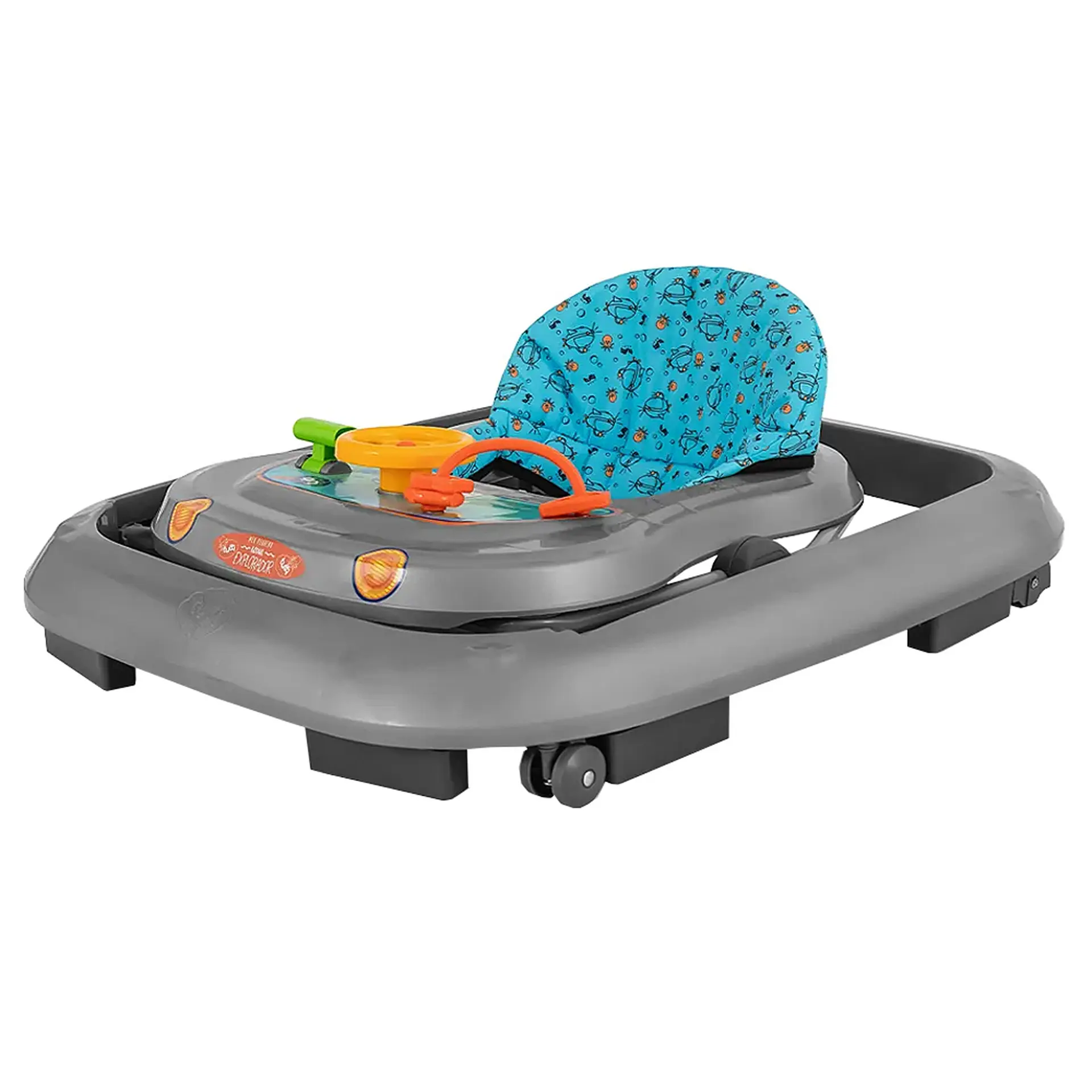 Andador Tutti Baby Acqua Explorador Tecido Removível - Cinza
