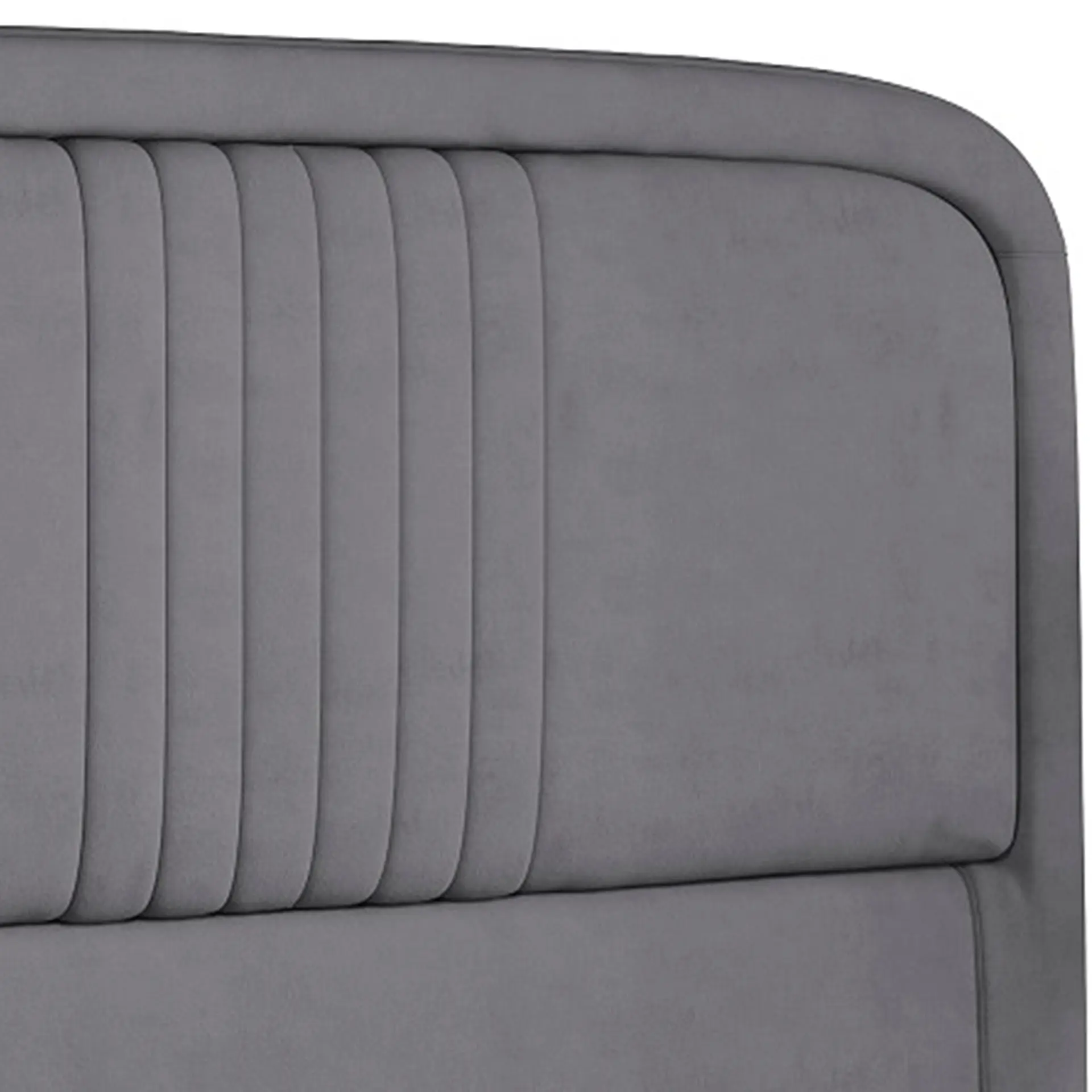 Cabeceira Casal Estofada 148cm MDF Chicago Dubue - Cinza