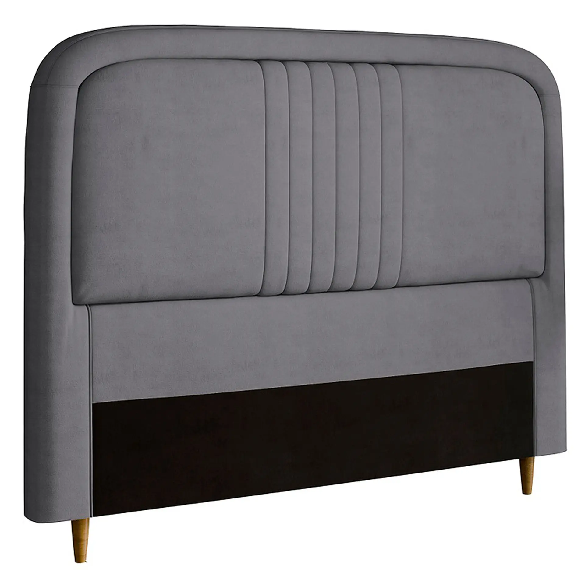 Cabeceira Casal Estofada 148cm MDF Chicago Dubue - Cinza