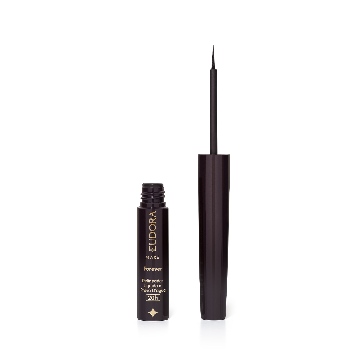 Delineador Líquido Preto à prova d'água Forever Eudora Make 3ml