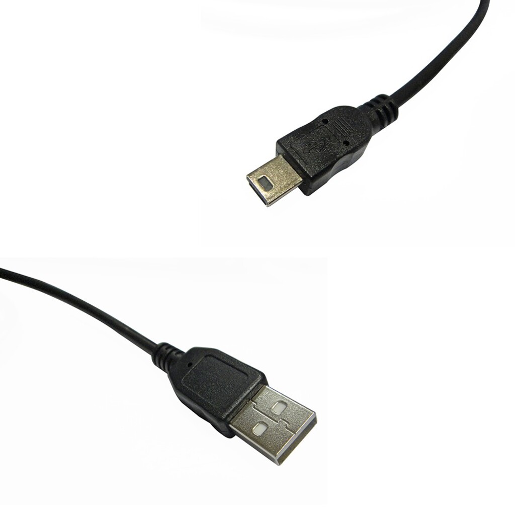Cabo USB A-Macho - Mini 5 Pinos Macho 1,8 Metros Preto - Seccon - HL-US003-1.8M-SW