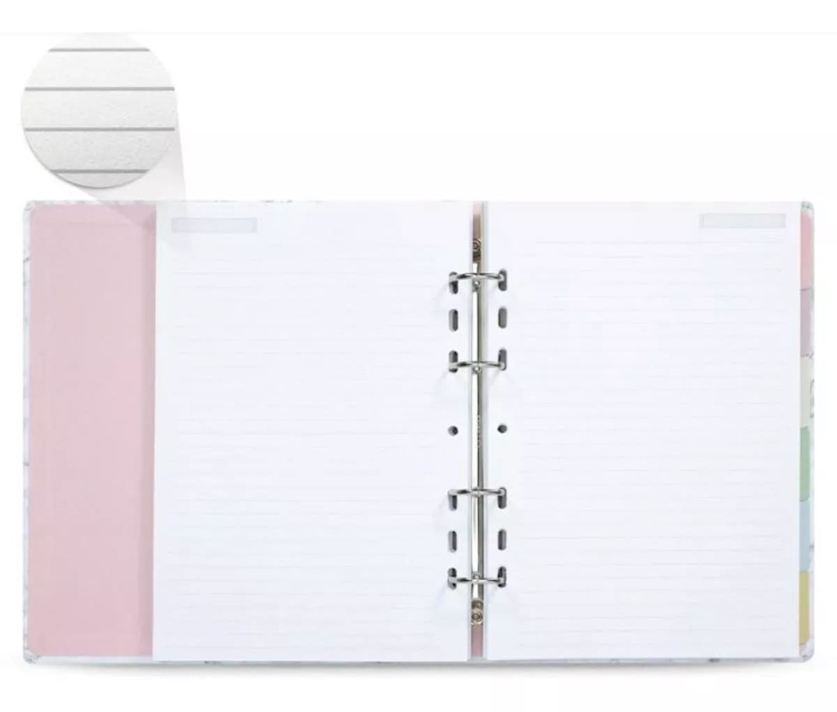 Caderno Argolado Ótima Stone Ultra Geométrico Mármore