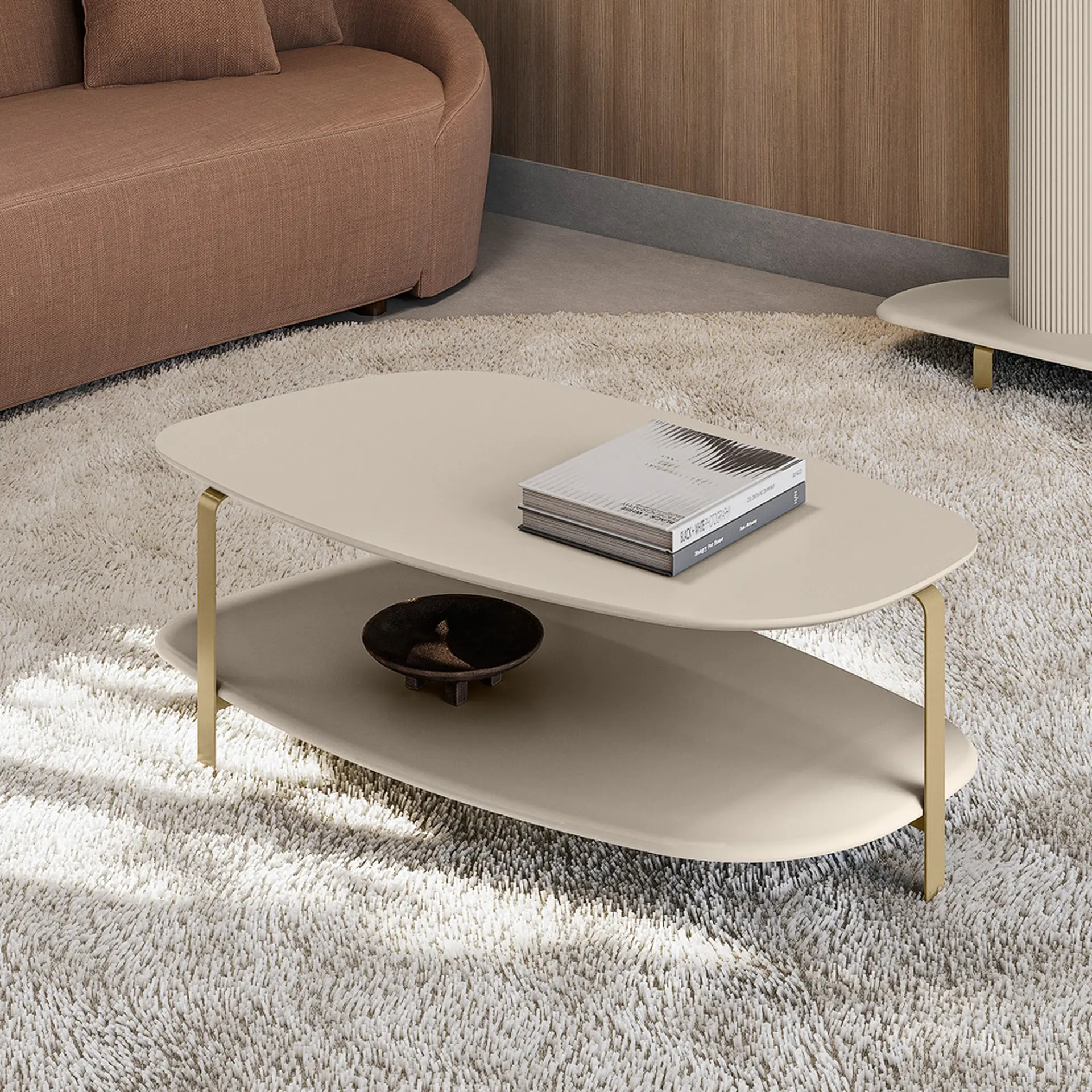 Mesa de Centro MDF Olimpo Linea Brasil - Off White