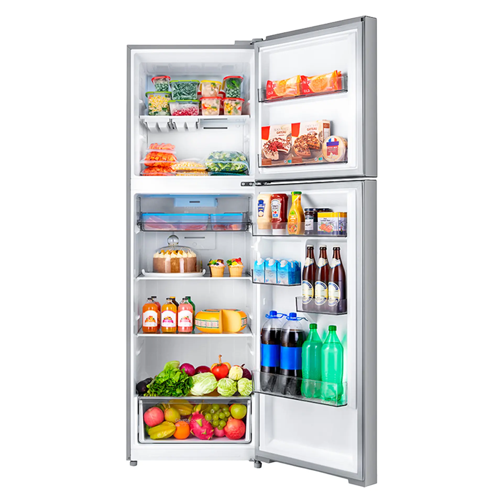 Geladeira Midea 425L Frost Free Duplex MD-RT572EVD46 - Inox - 110 Volts