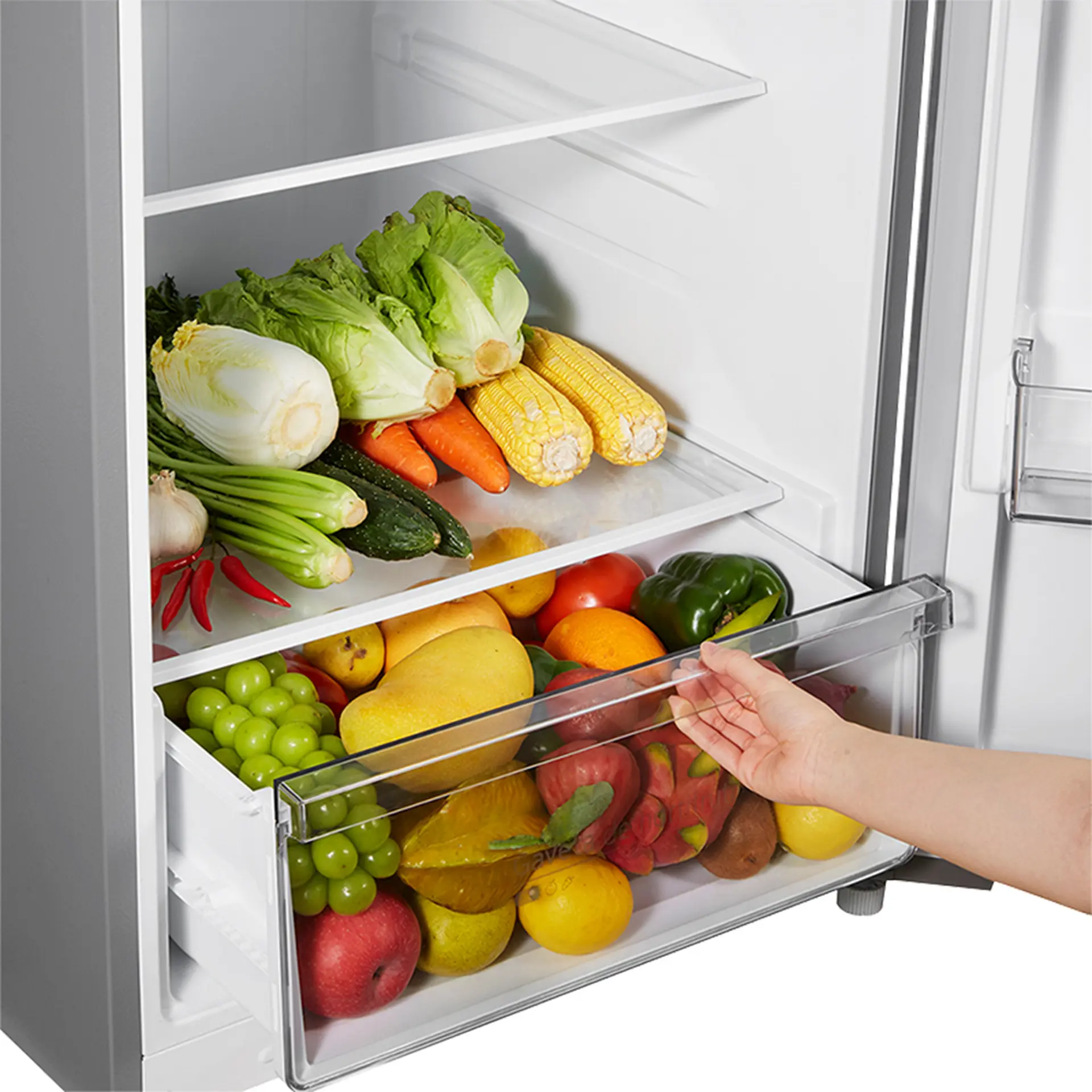 Geladeira Midea 425L Frost Free Duplex MD-RT572EVD46 - Inox - 110 Volts