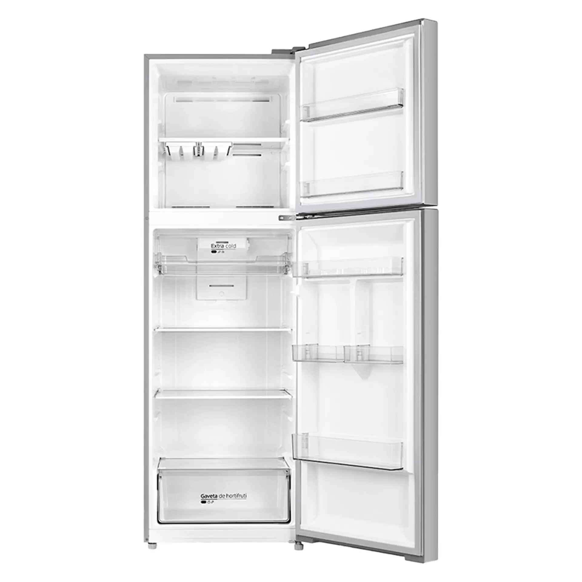 Geladeira Midea 425L Frost Free Duplex MD-RT572EVD46 - Inox - 110 Volts