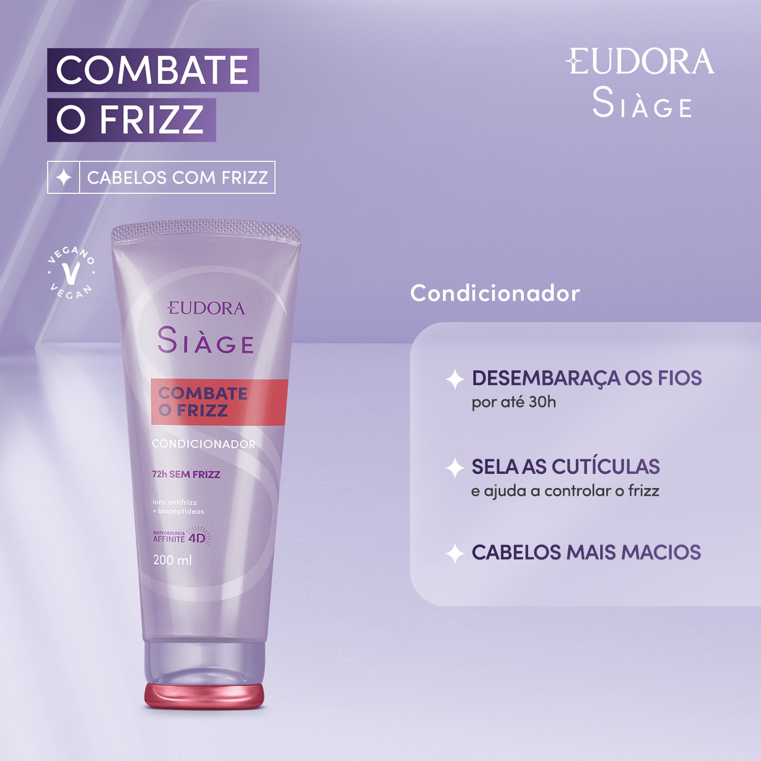 Condicionador Siàge Combate o Frizz 200ml