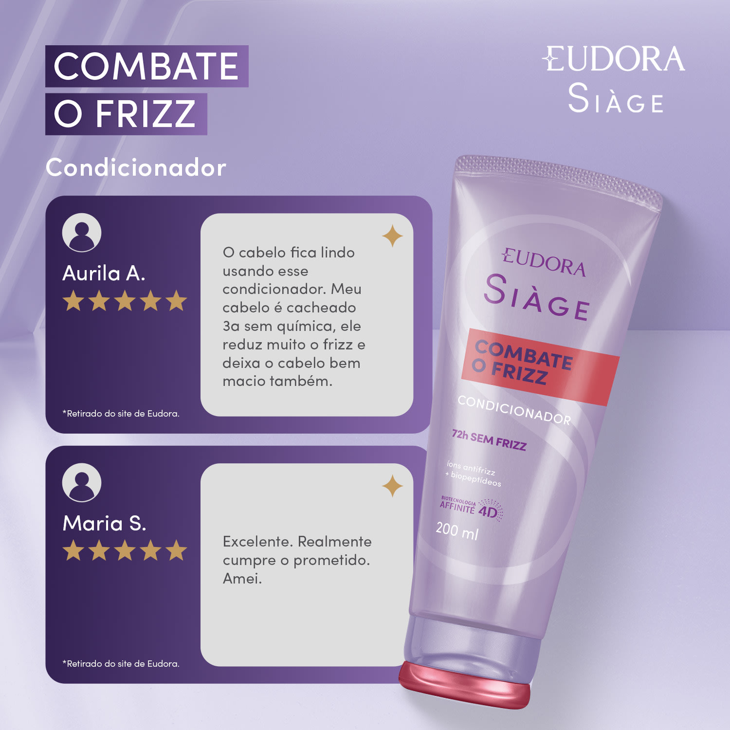Condicionador Siàge Combate o Frizz 200ml