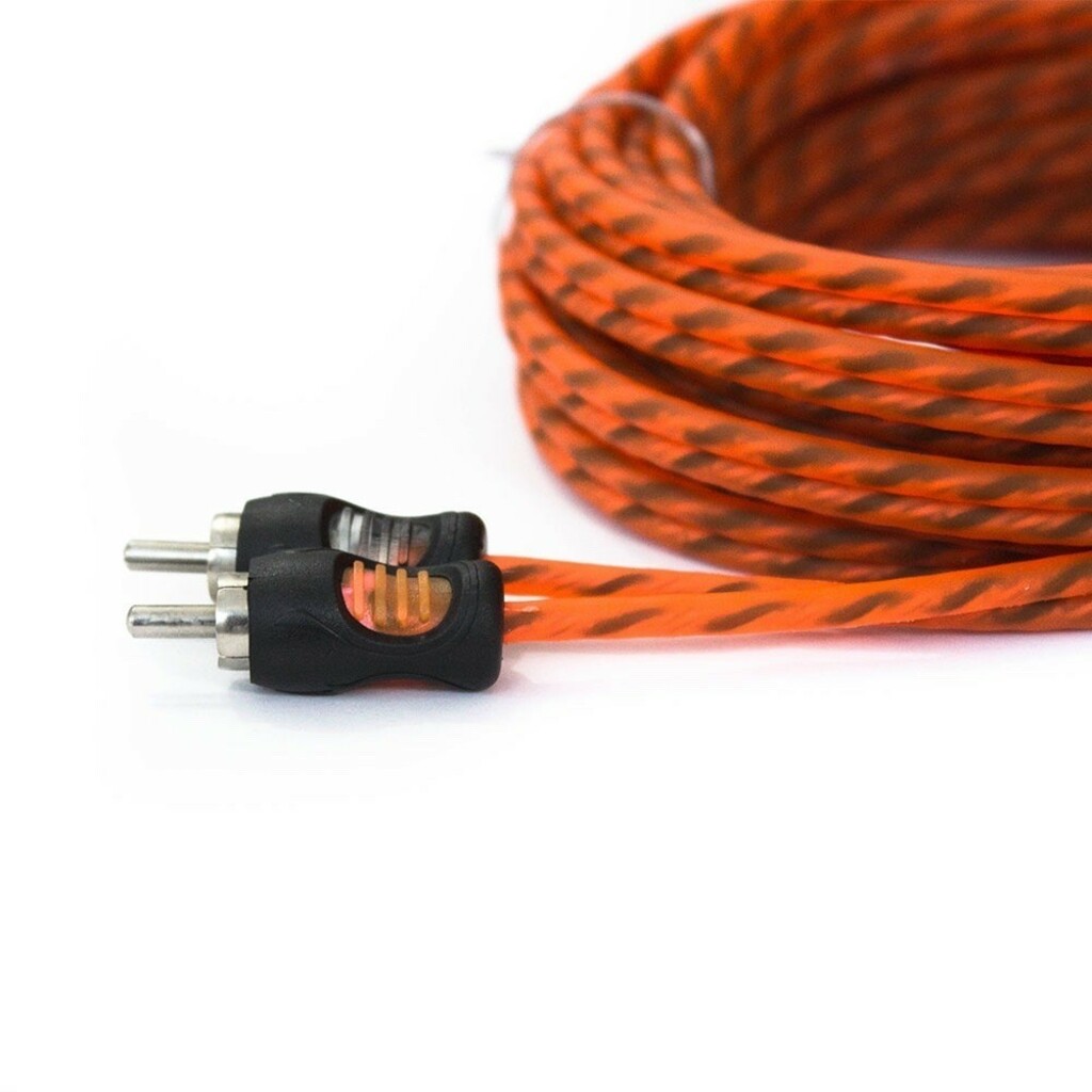 Cabo RCA Kx3 2 RCA-Macho 2 RCA-Macho Laranja - KCR5 - Cabo com 5 Metros