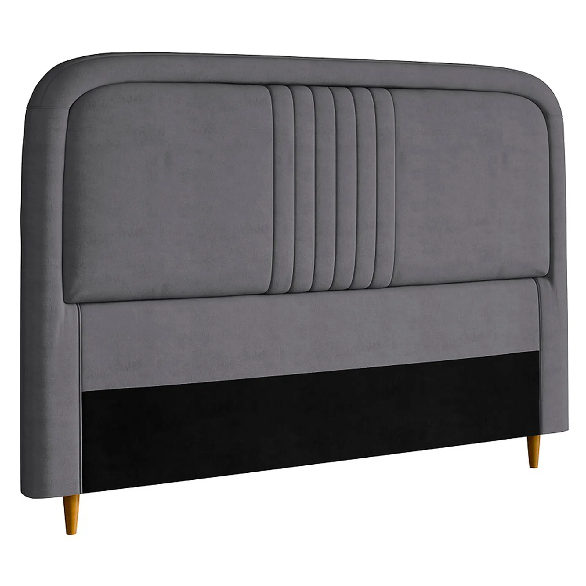 Cabeceira Qeen Size Estofada 160cm de MDF Chicago Dubue - Cinza