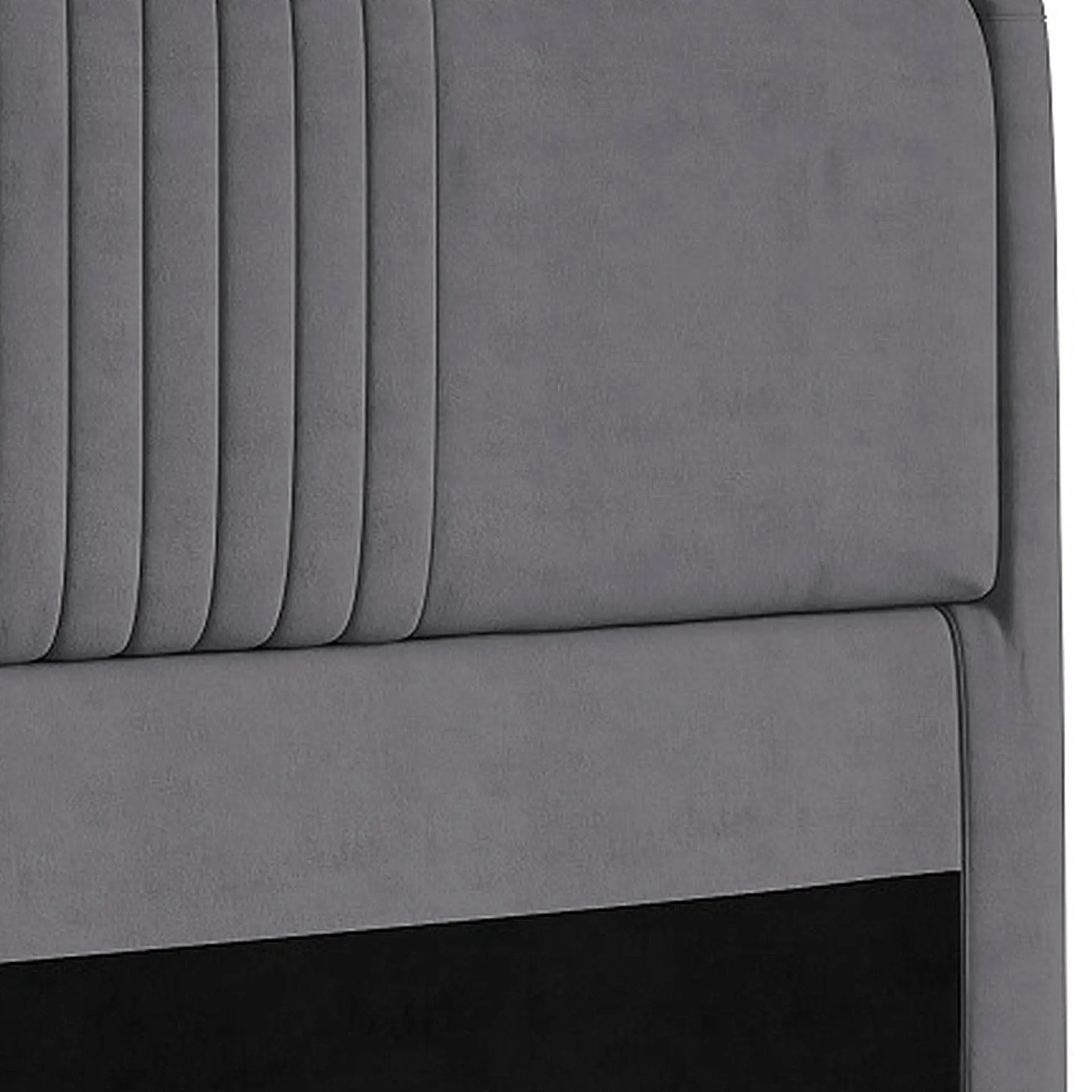 Cabeceira Qeen Size Estofada 160cm de MDF Chicago Dubue - Cinza