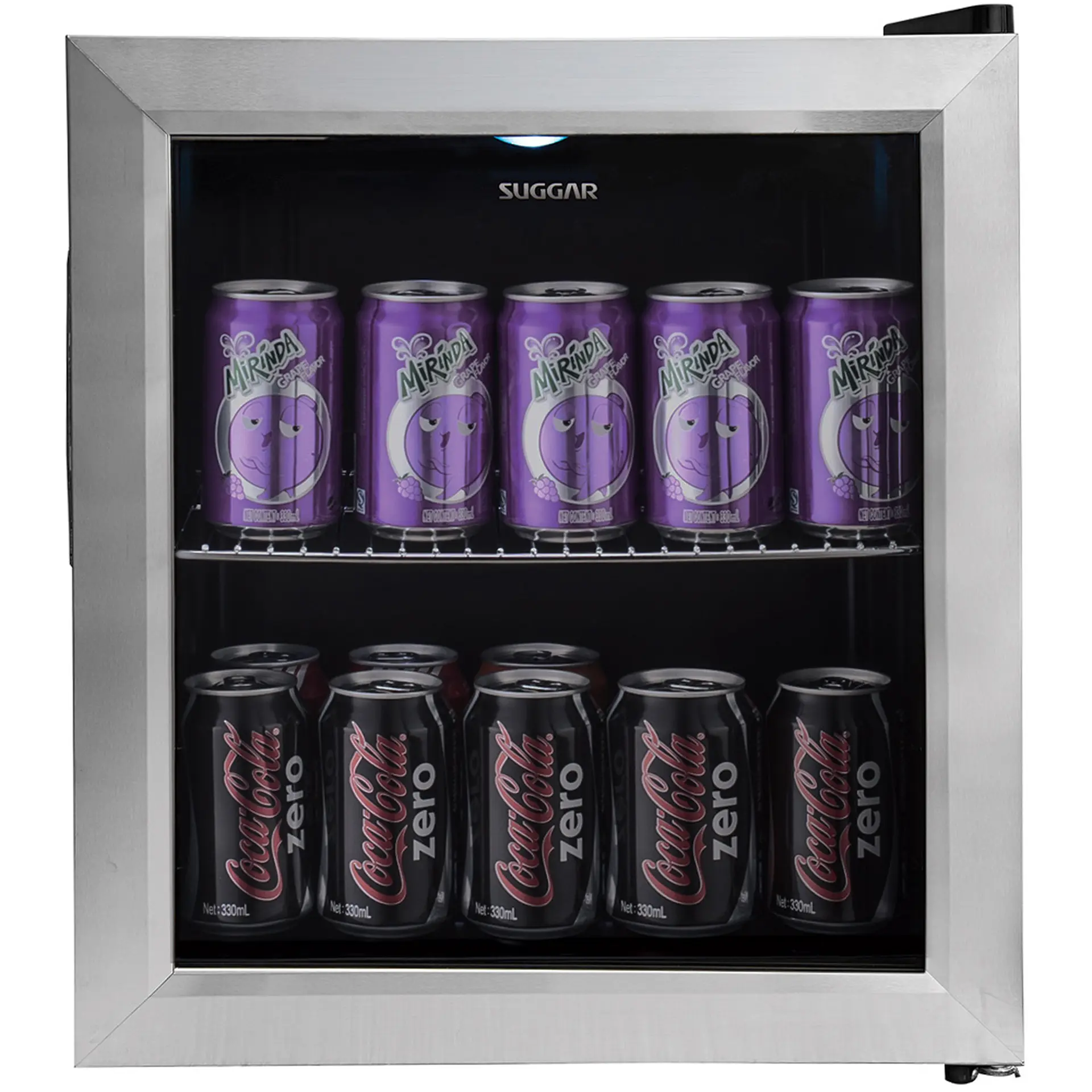 Frigobar Suggar 46L 1 Porta em Vidro FB46 - Inox - 110 Volts