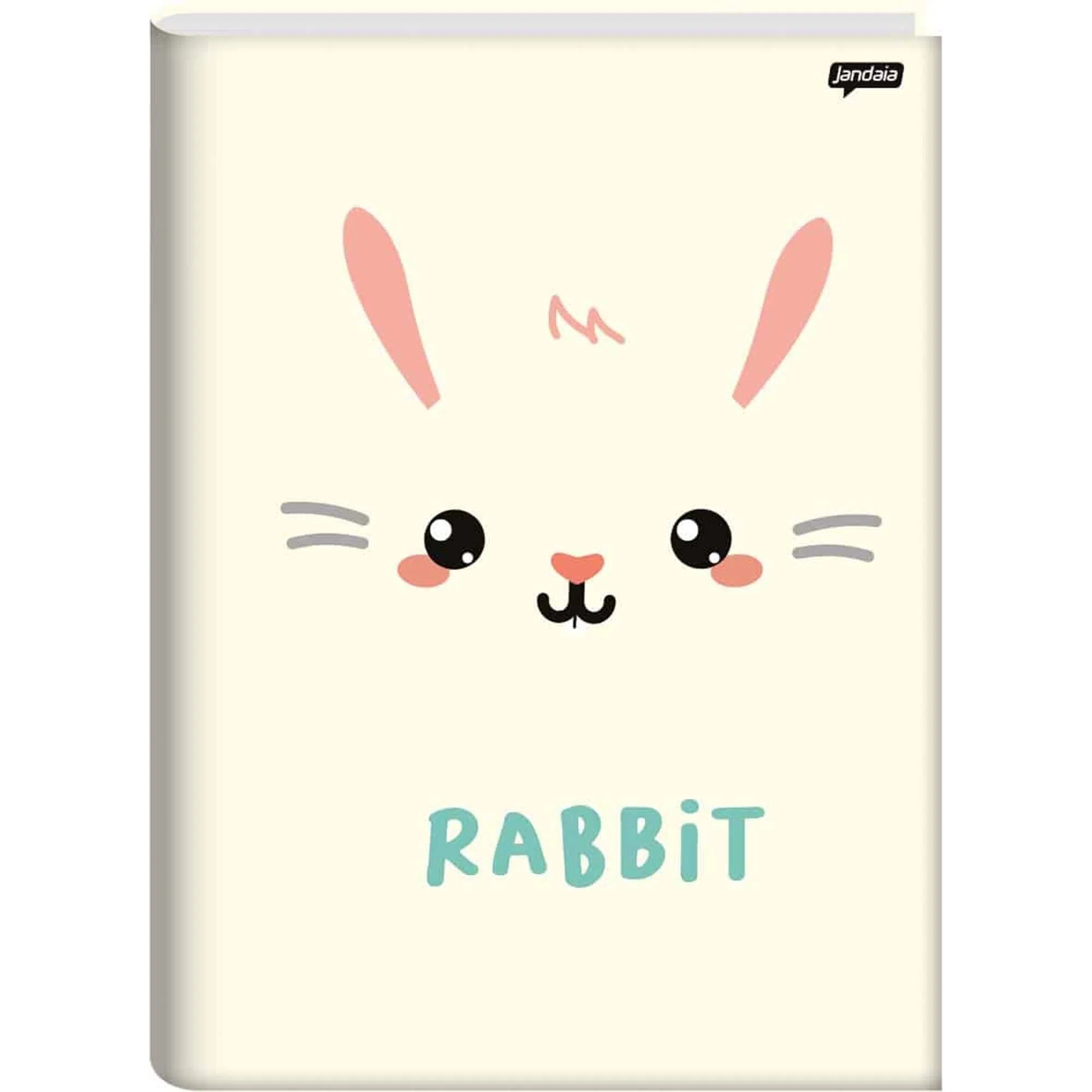 Caderno Brochura Jandaia Cute Animal Capa Dura Grande 80 Folhas Sortido