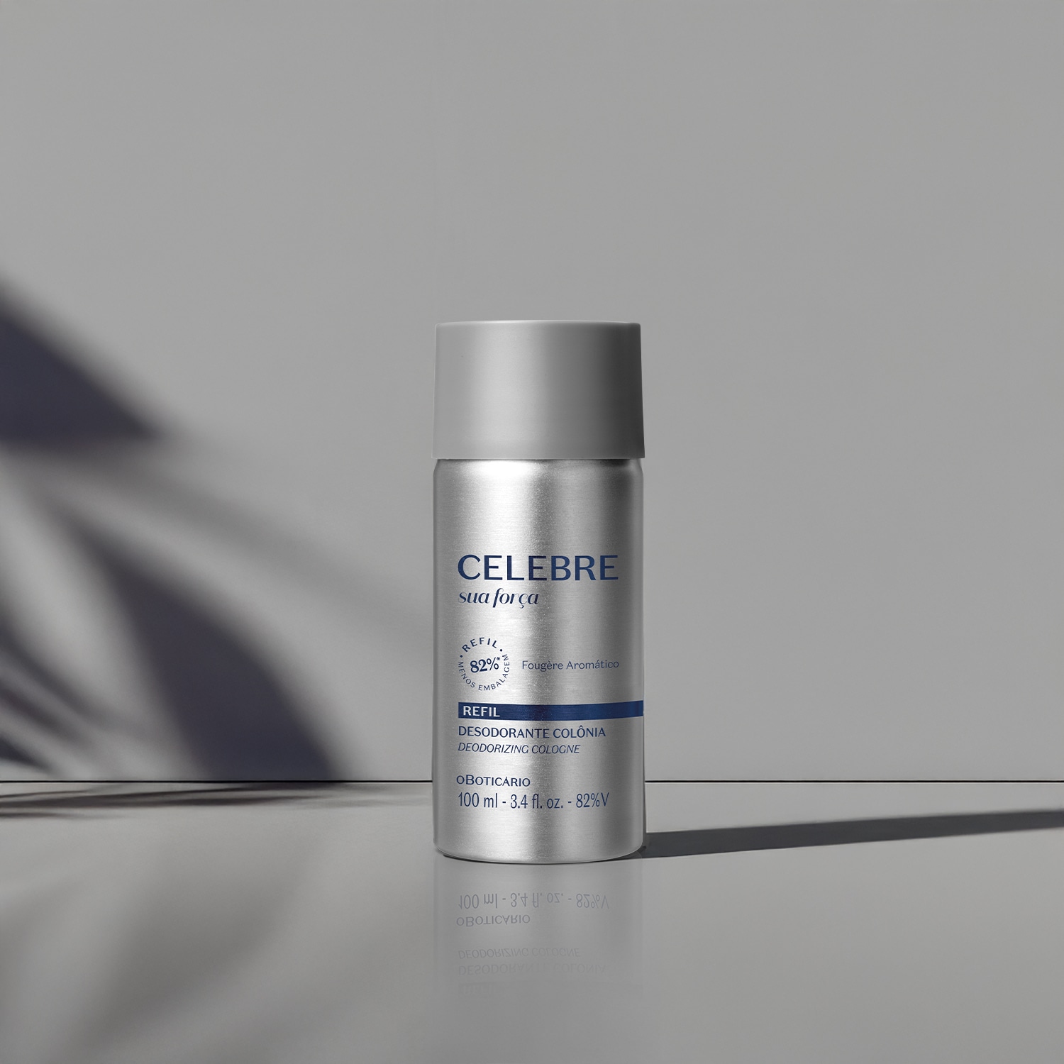 Refil Celebre Sua Força Desodorante Colônia Masculino 100ml