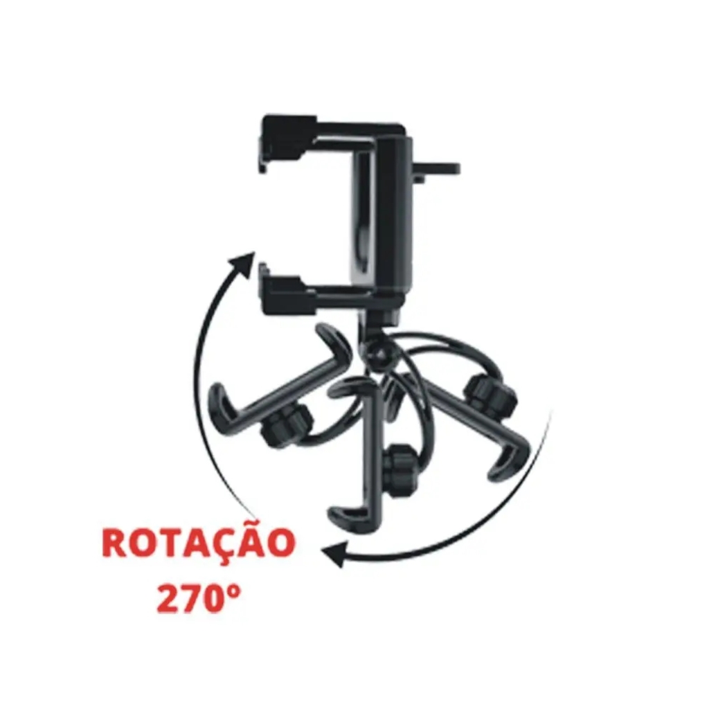 Suporte de Celular e GPS para Carro Retrovisor com Rotação em 270° X-cell XCSP23