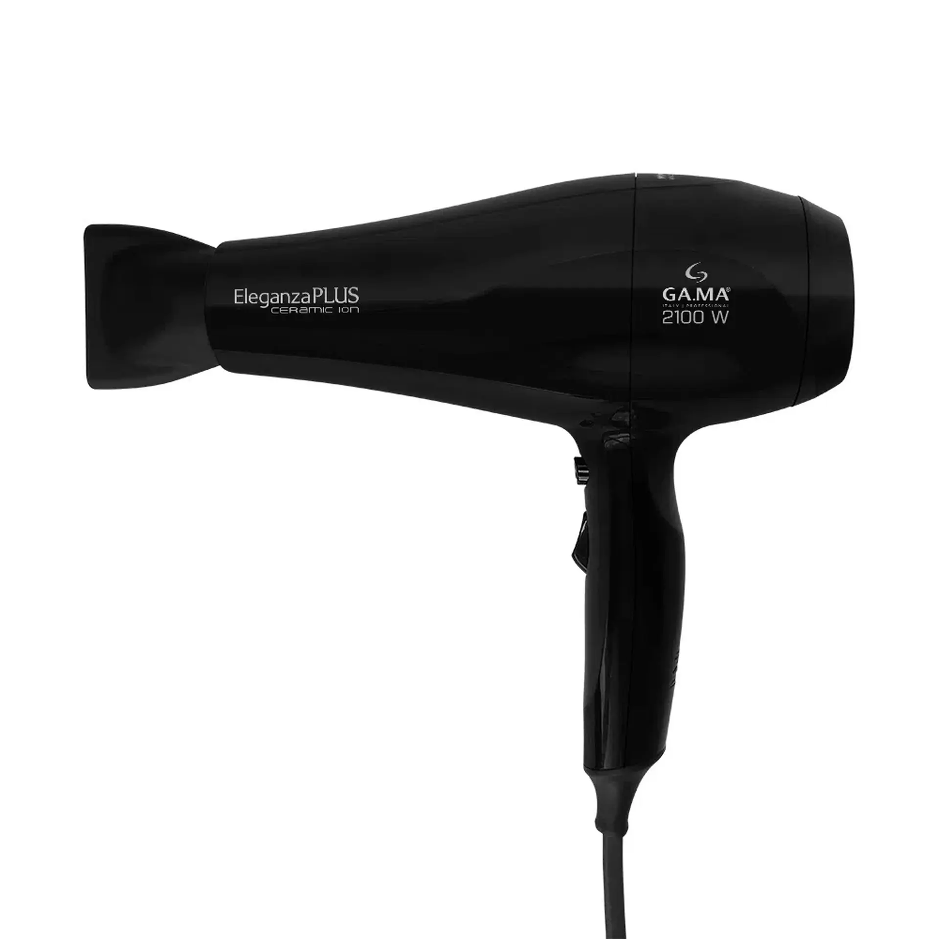 Secador de Cabelo Gama Eleganza Plus Ceramic Íon com Jato de Ar Frio 2100W - Preto - 110 Volts