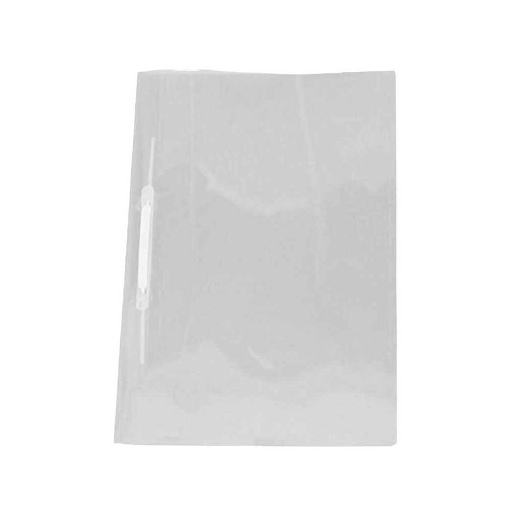 Pasta Grampo Trilho Plástico Polibras Cristal Soft - Pacote com 10 Unidades - 160617