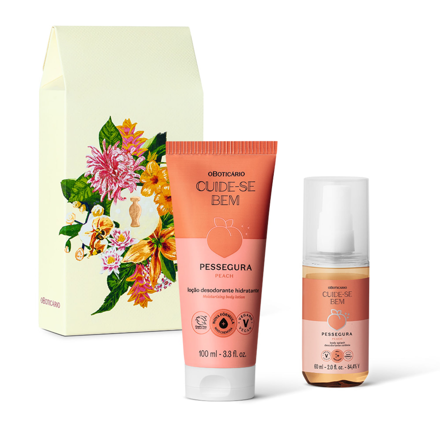 Kit Presente Dia das Mães Cuide-Se Bem Pessegura (2 itens)